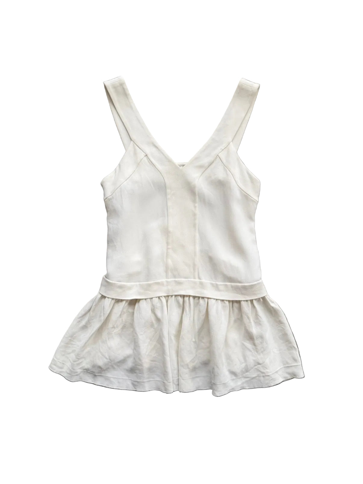 MIU MIU DROP WAIST PEPLUM TOP