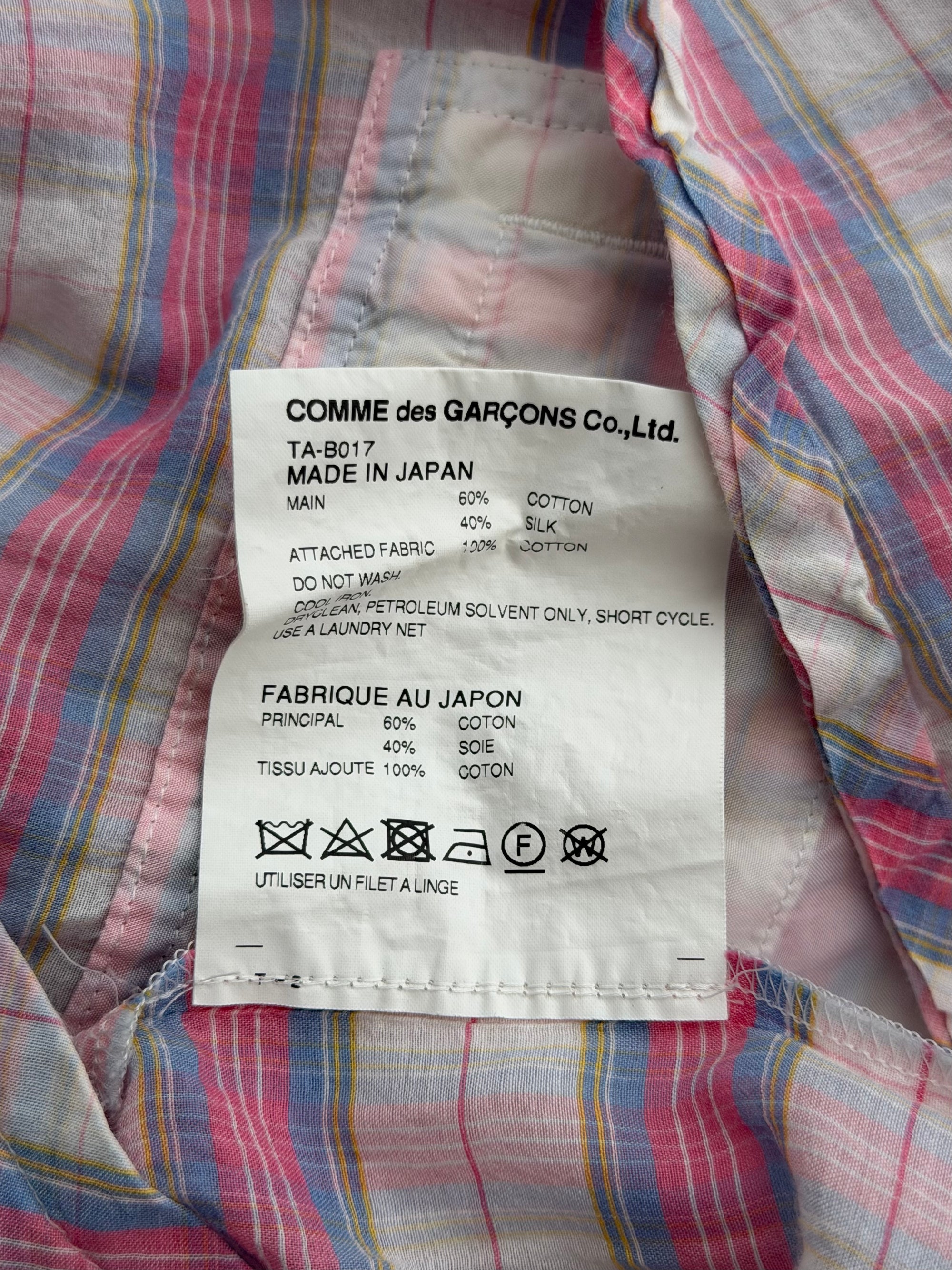 TRICOT CDG S/S 2017 PINK KNOT BLOUSE