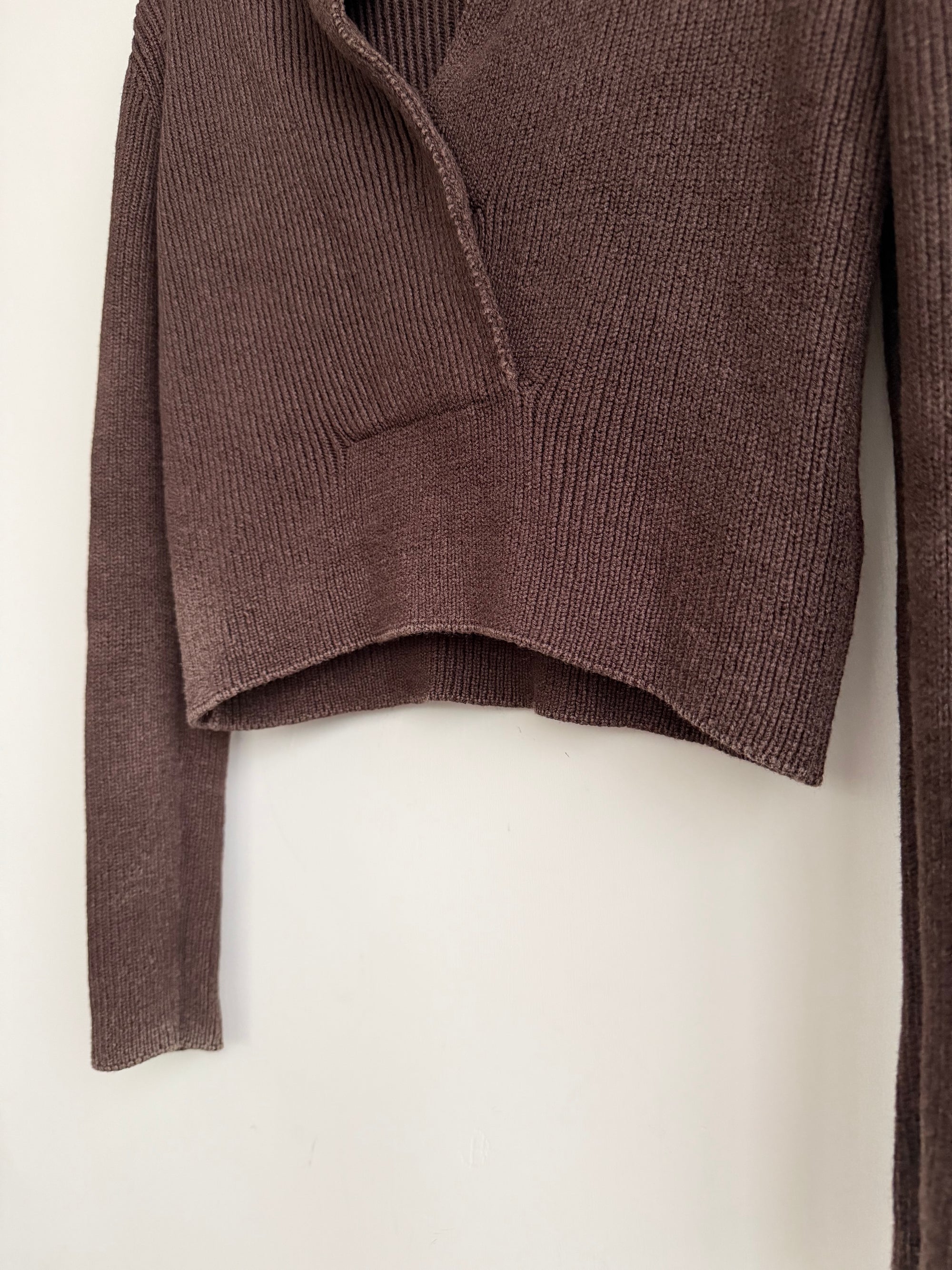 HERMES BY MARGIELA S/S 2003 DEEP-V SWEATER