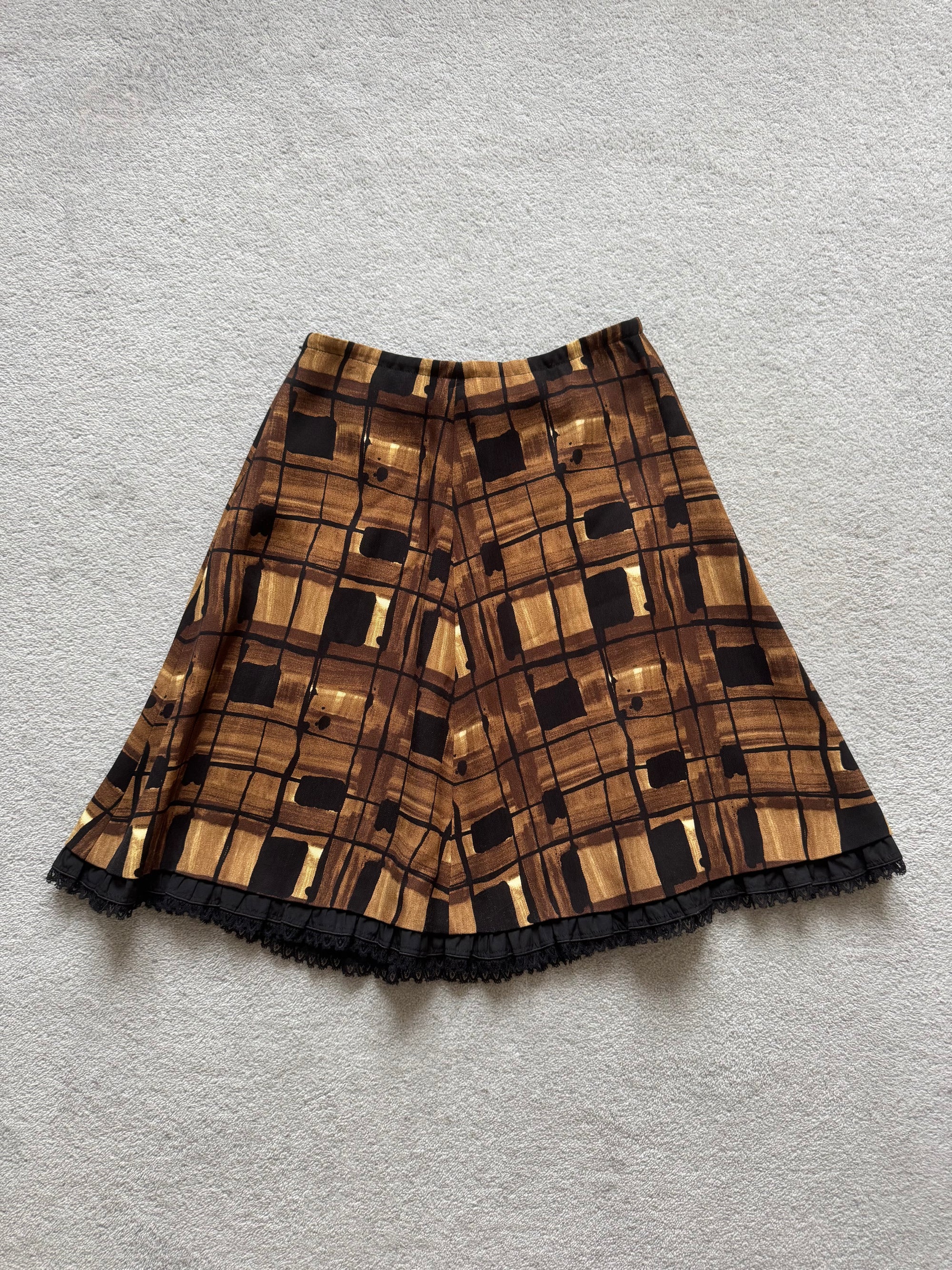 PRADA F/W 2010 CHECKED SKIRT