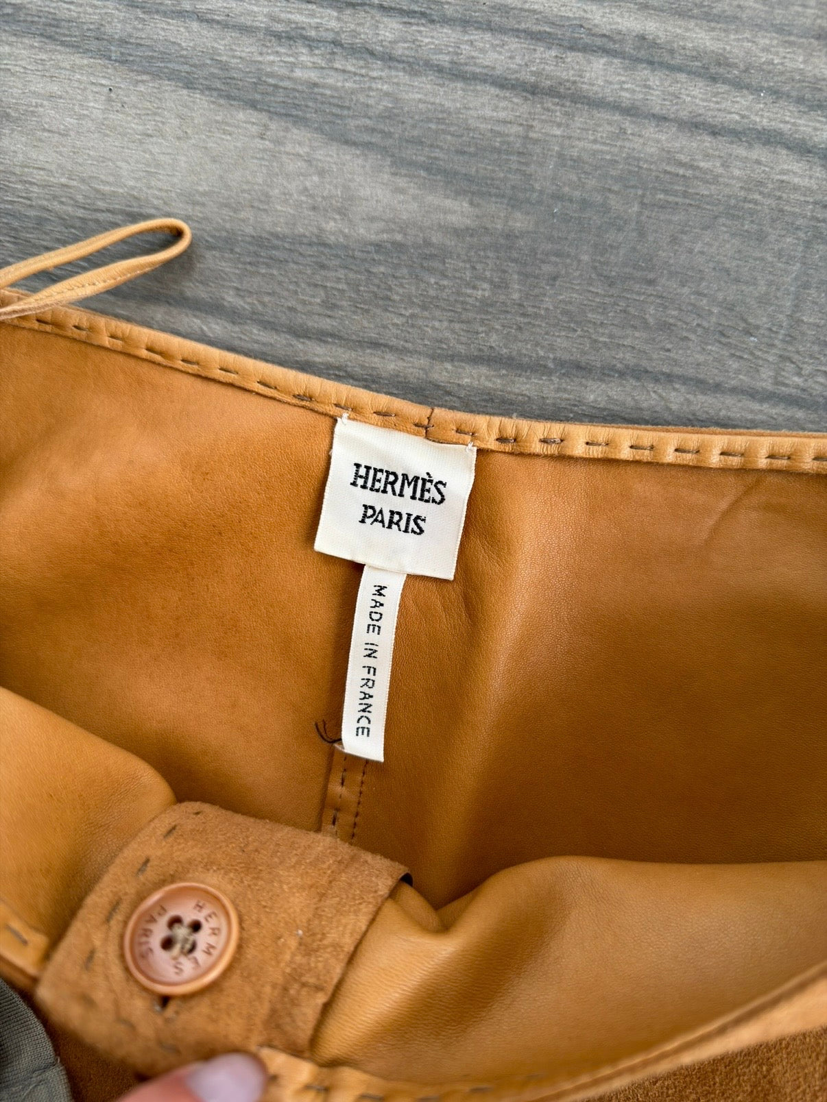 HERMES BY JEAN PAUL GAULTIER S/S 2006 SUEDE LAMBSKIN PANTS