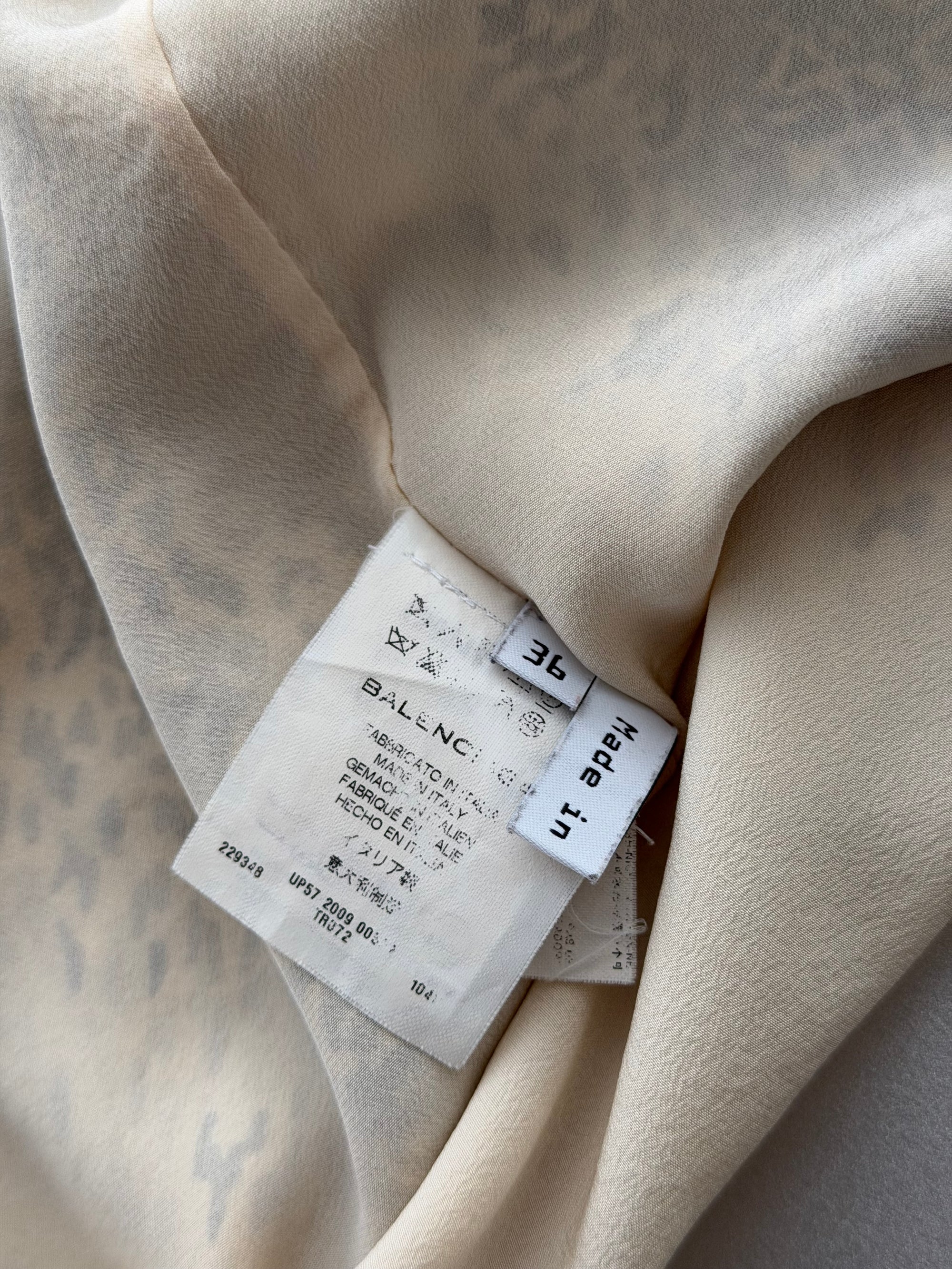 BALENCIAGA BY NICOLAS GHESQUIERE F/W 2009 SILK SET+TURBAN