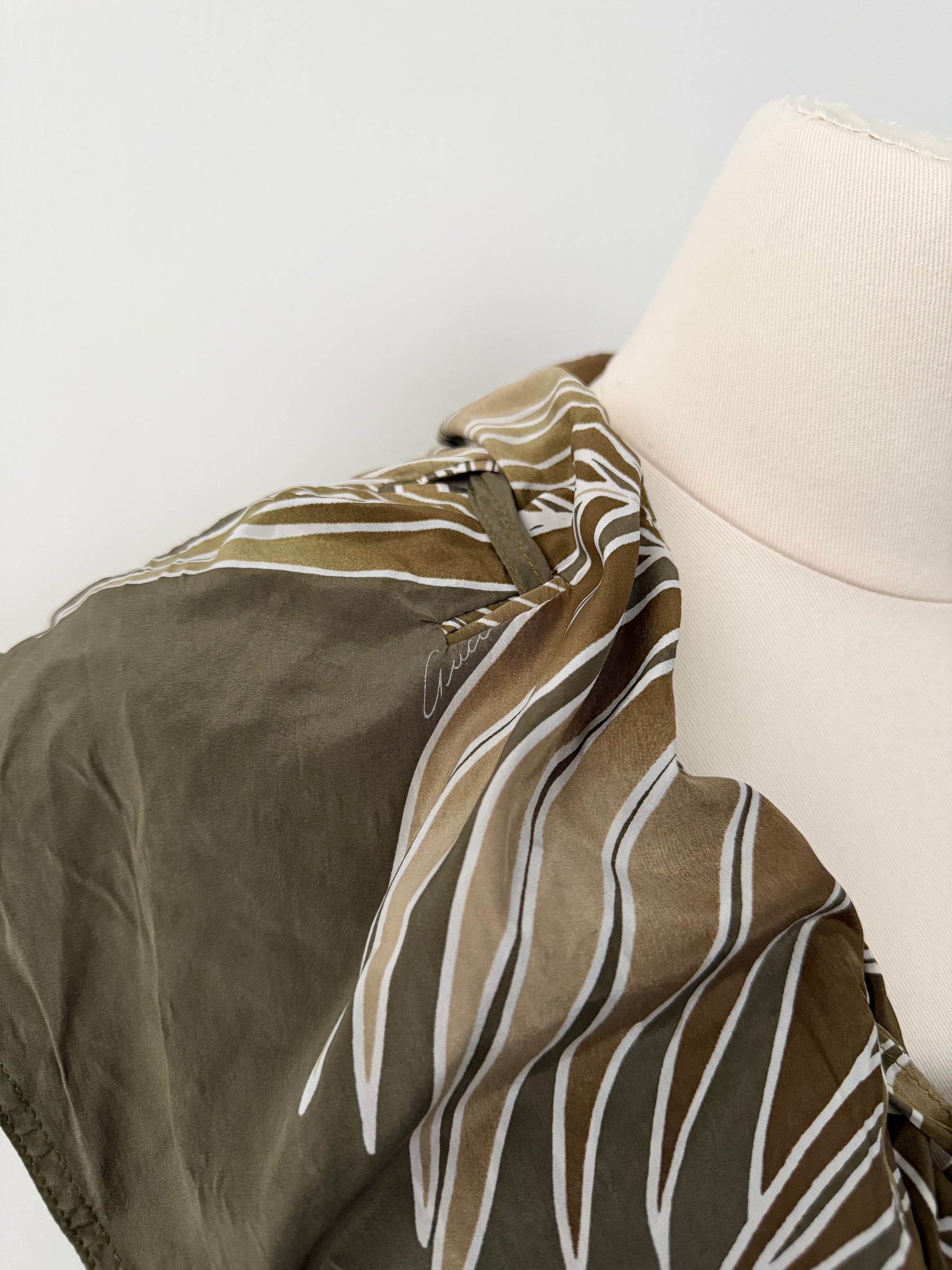 GUCCI BY ALESSANDRA FACCHINETTI S/S 2005 SILK RUFFLE TOP