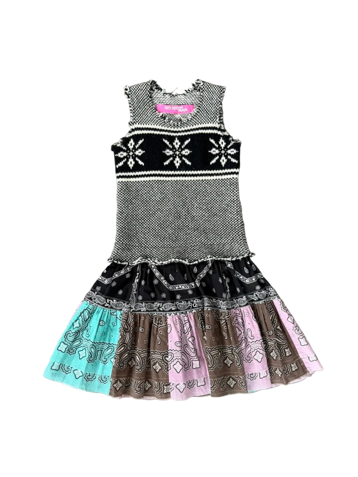 JUNYA WATANABE MAN F/W 2003 ALPINE BANDANA KNIT DRESS