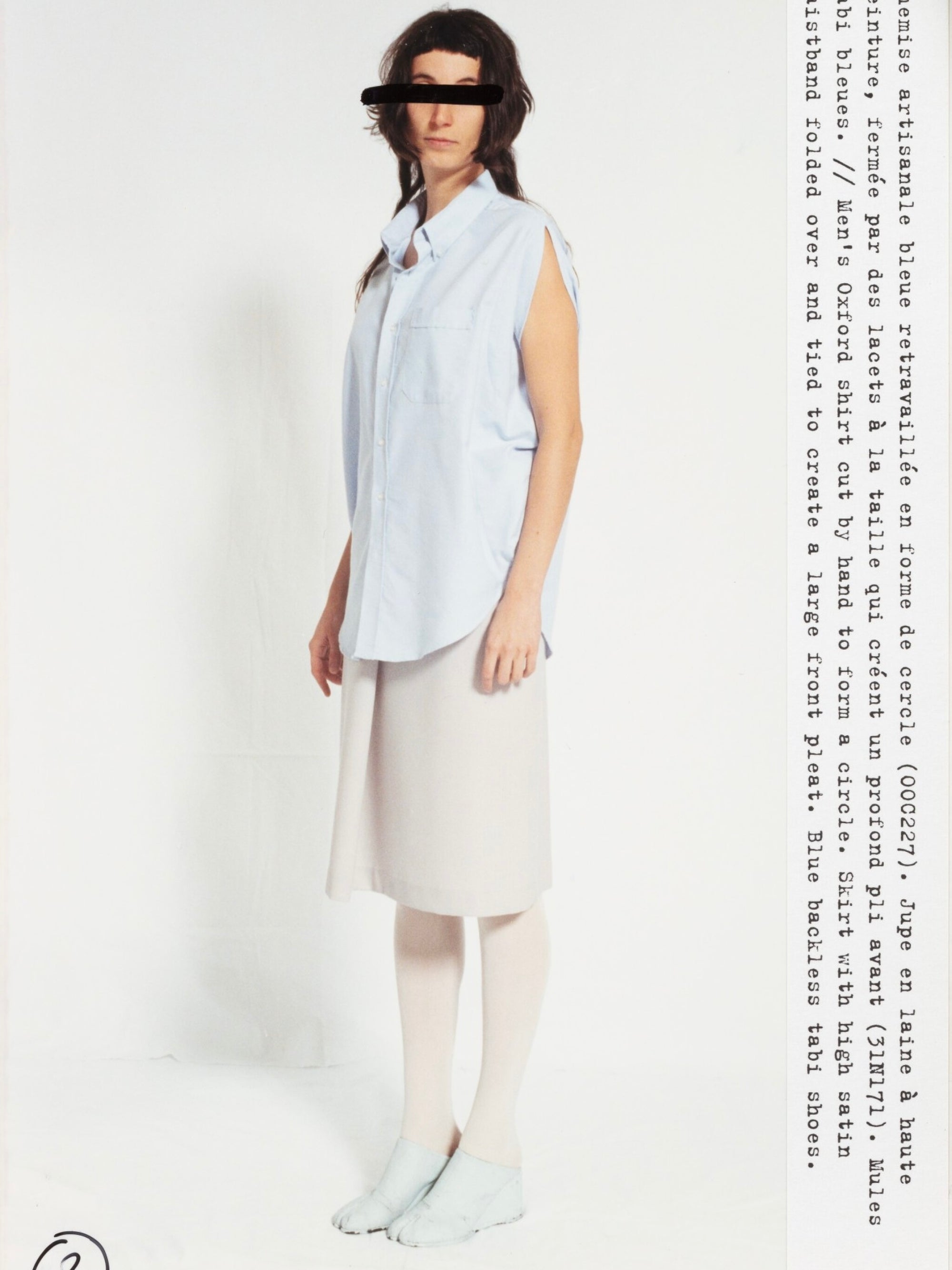 MAISON MARGIELA S/S 2002 CIRCULAR KNIT TOP