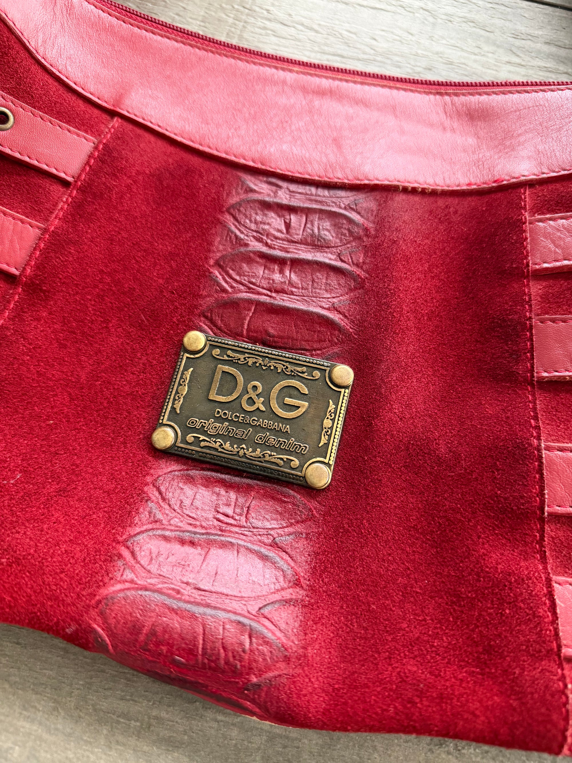 DOLCE AND GABBANA F/W 2005 BUCKLE LEATHER BAG