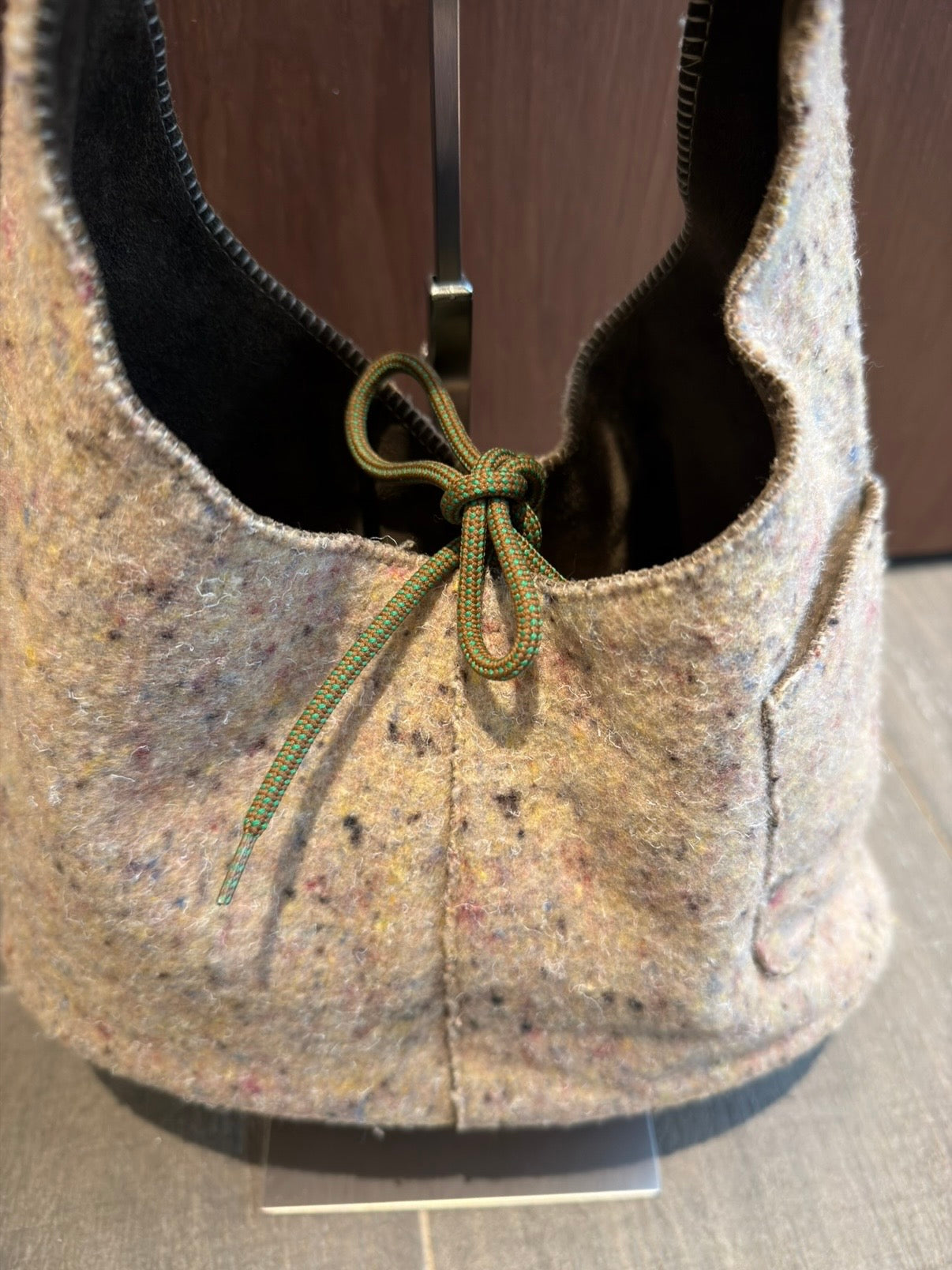 MIU MIU F/W 1999 FELTED WOOL HOBO BAG