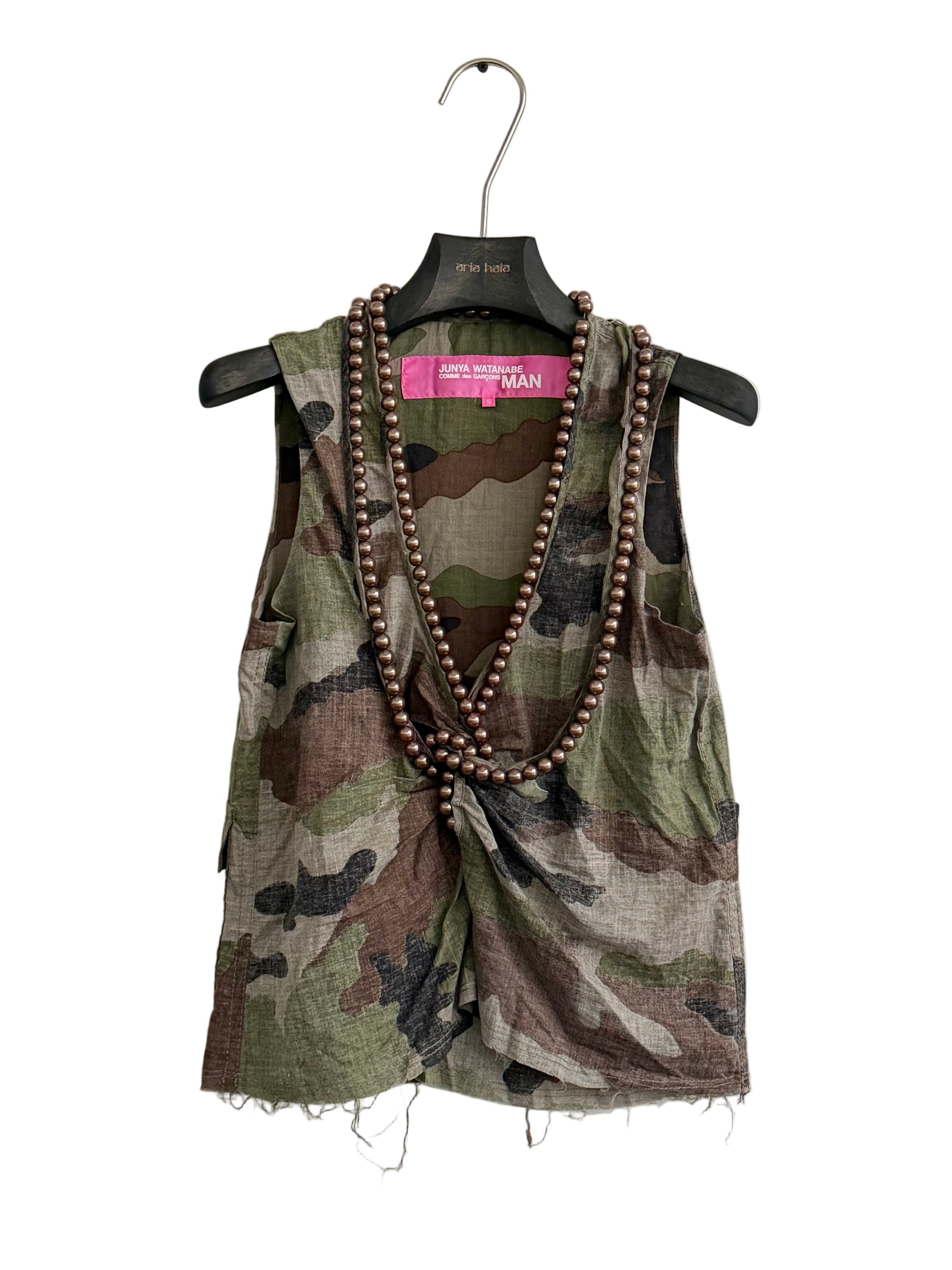 JUNYA WATANABE CDG MAN S/S 2003 CAMO PEARL TOP