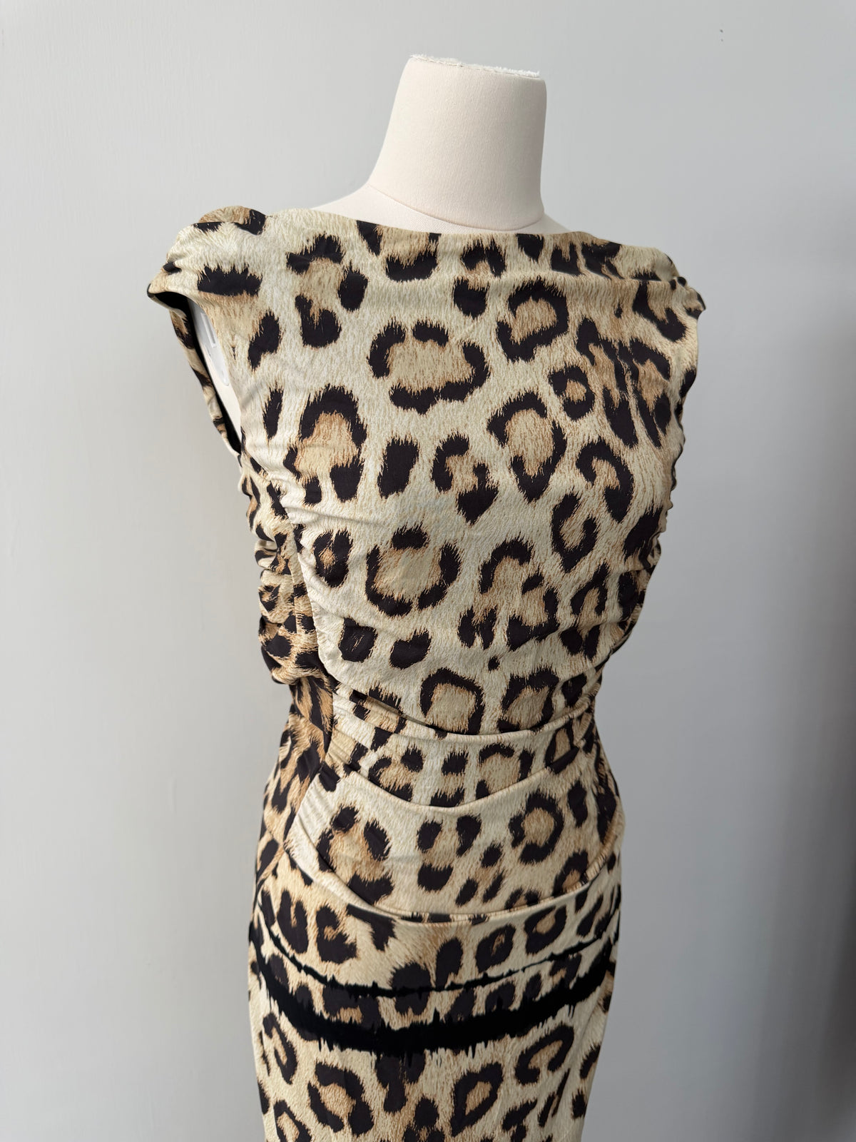 ROBERTO CAVALLI S/S 2012 LEOPARD MAXI DRESS