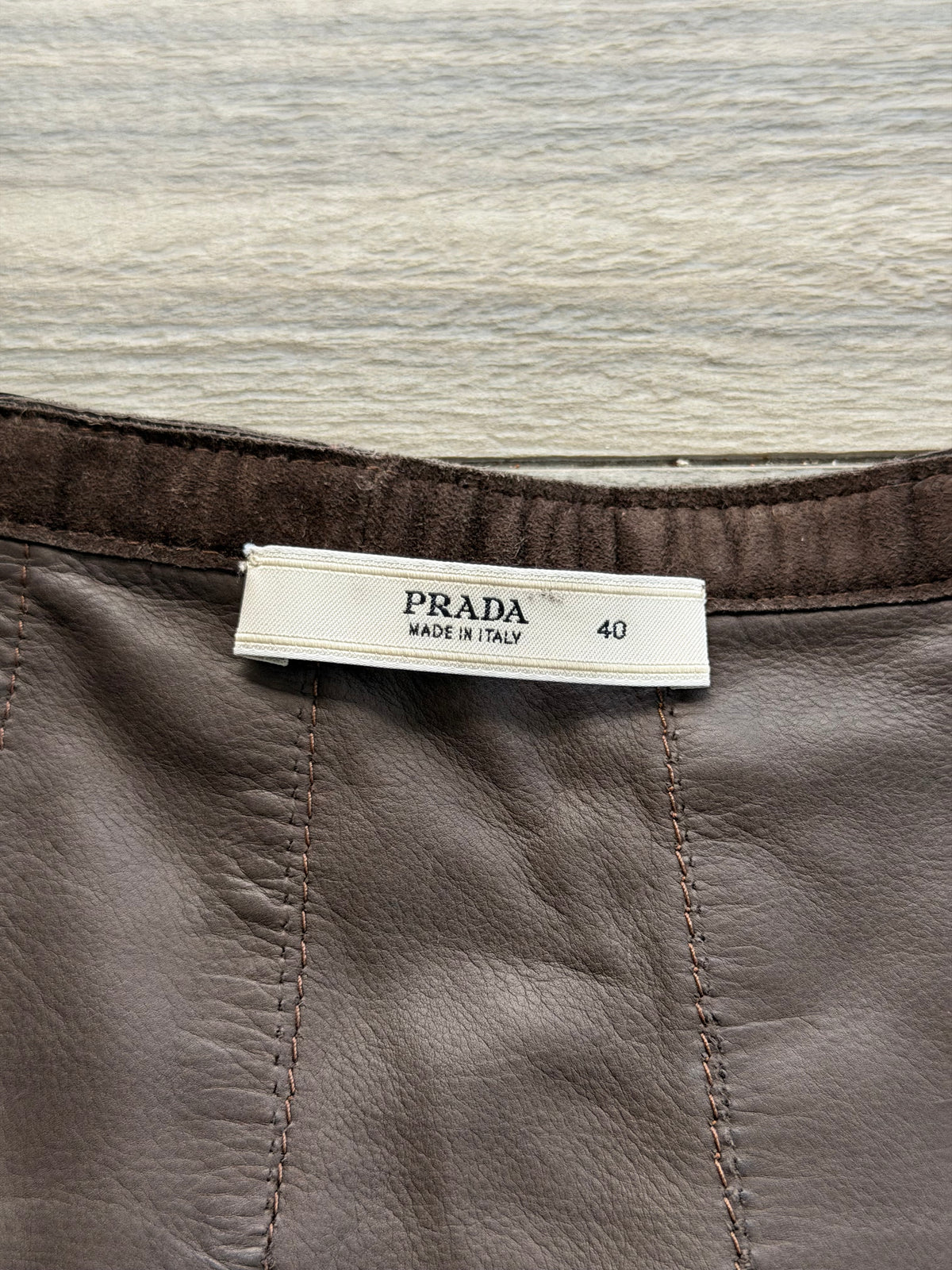 PRADA F/W 1999 SUEDE LEATHER SKIRT