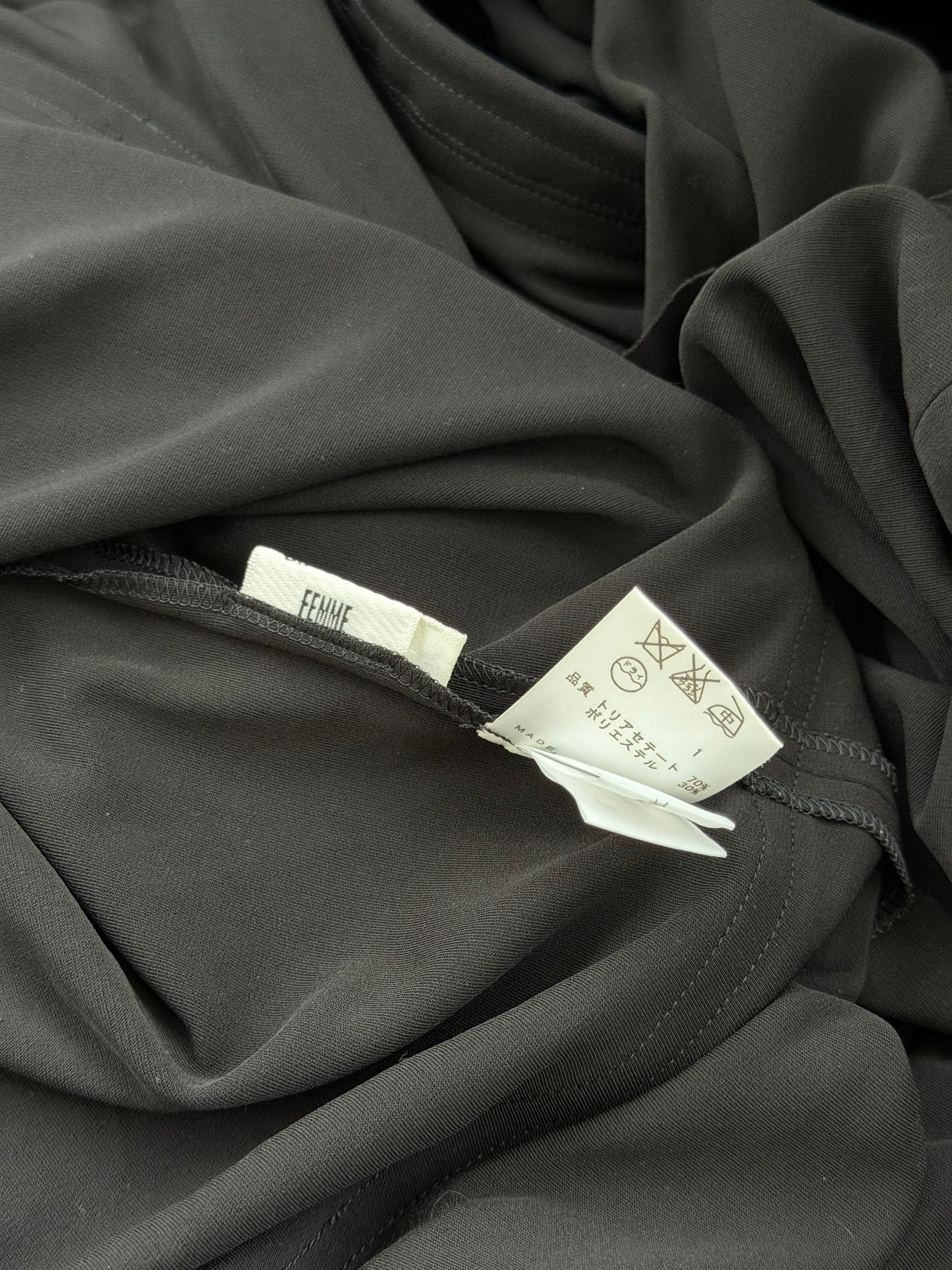 JEAN PAUL GAULTIER S/S 1995 ZIPPER ASYMMETRICAL DRESS