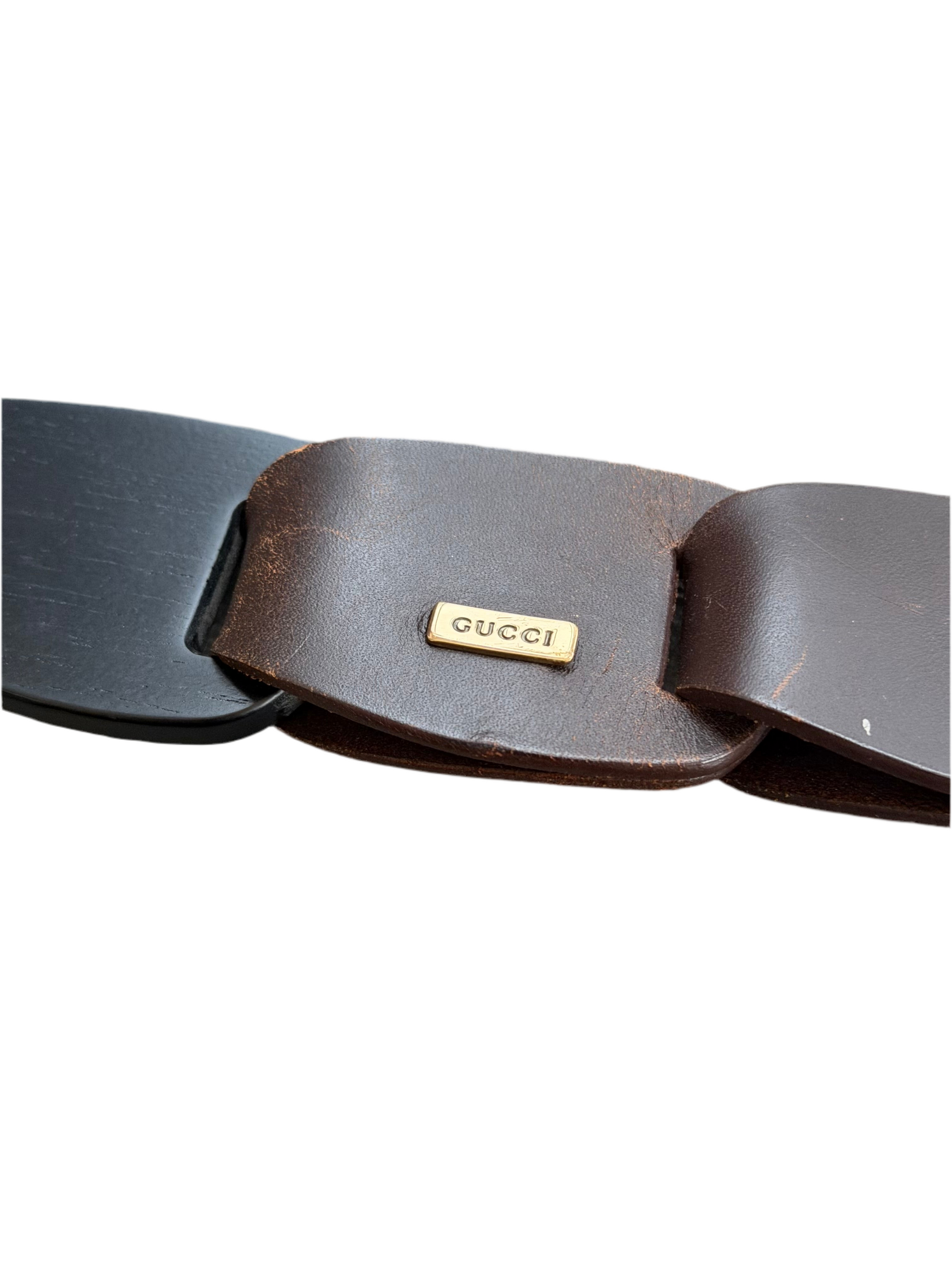 GUCCI BY TOM FORD S/S 1997 LEATHER BELT