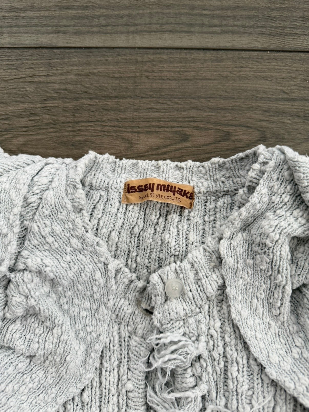 ISSEY MIYAKE 70s FRINGED KNIT CARDIGAN & TOP