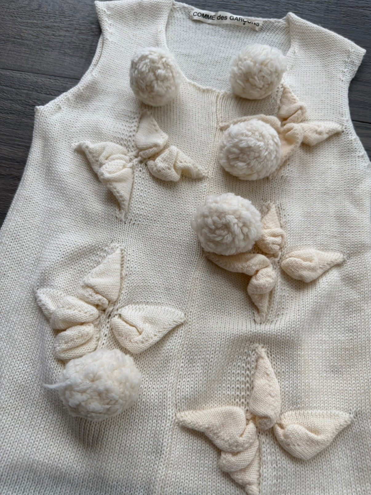 COMME DES GARCONS S/S 2002 POM POM KNIT TOP