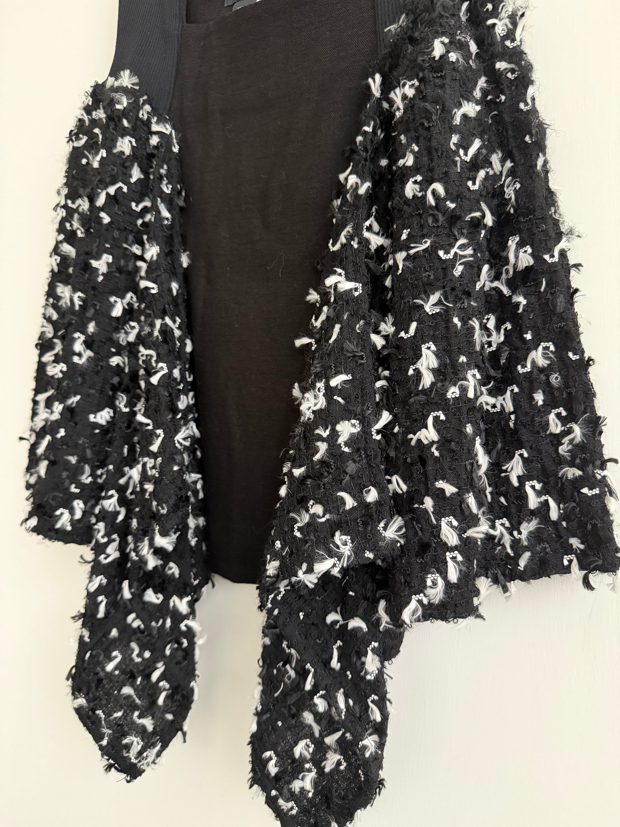 LIMI FEU DRAPE FRINGE SKIRT