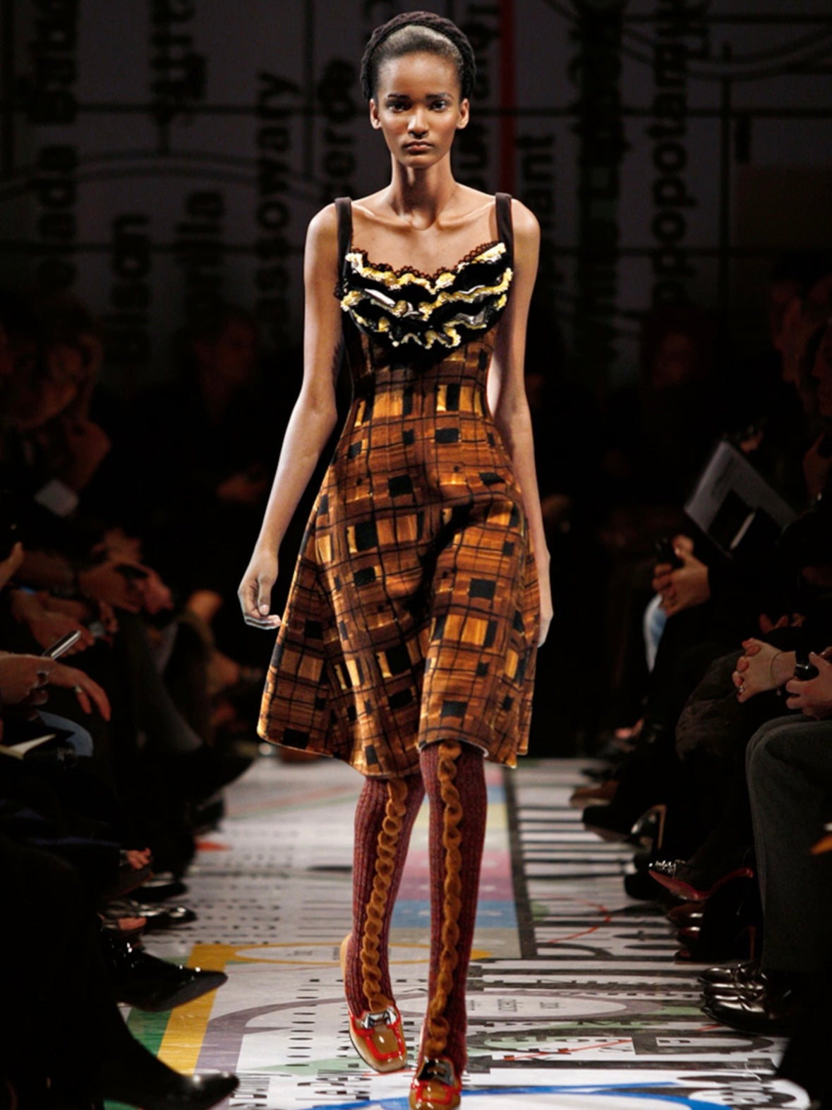 PRADA F/W 2010 CHECKED SKIRT