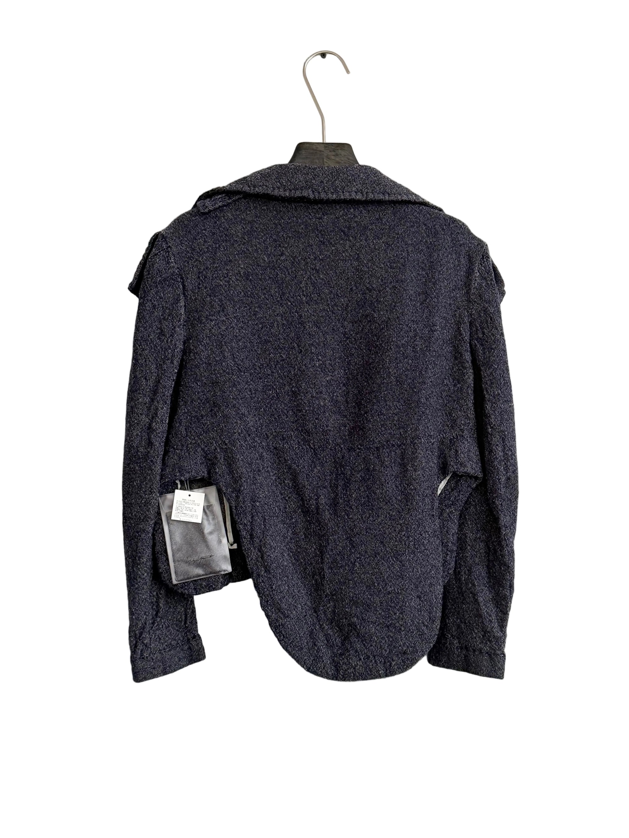 YOHJI YAMAMOTO F/W 2005 DECONSTRUCTED WOOL BLAZER