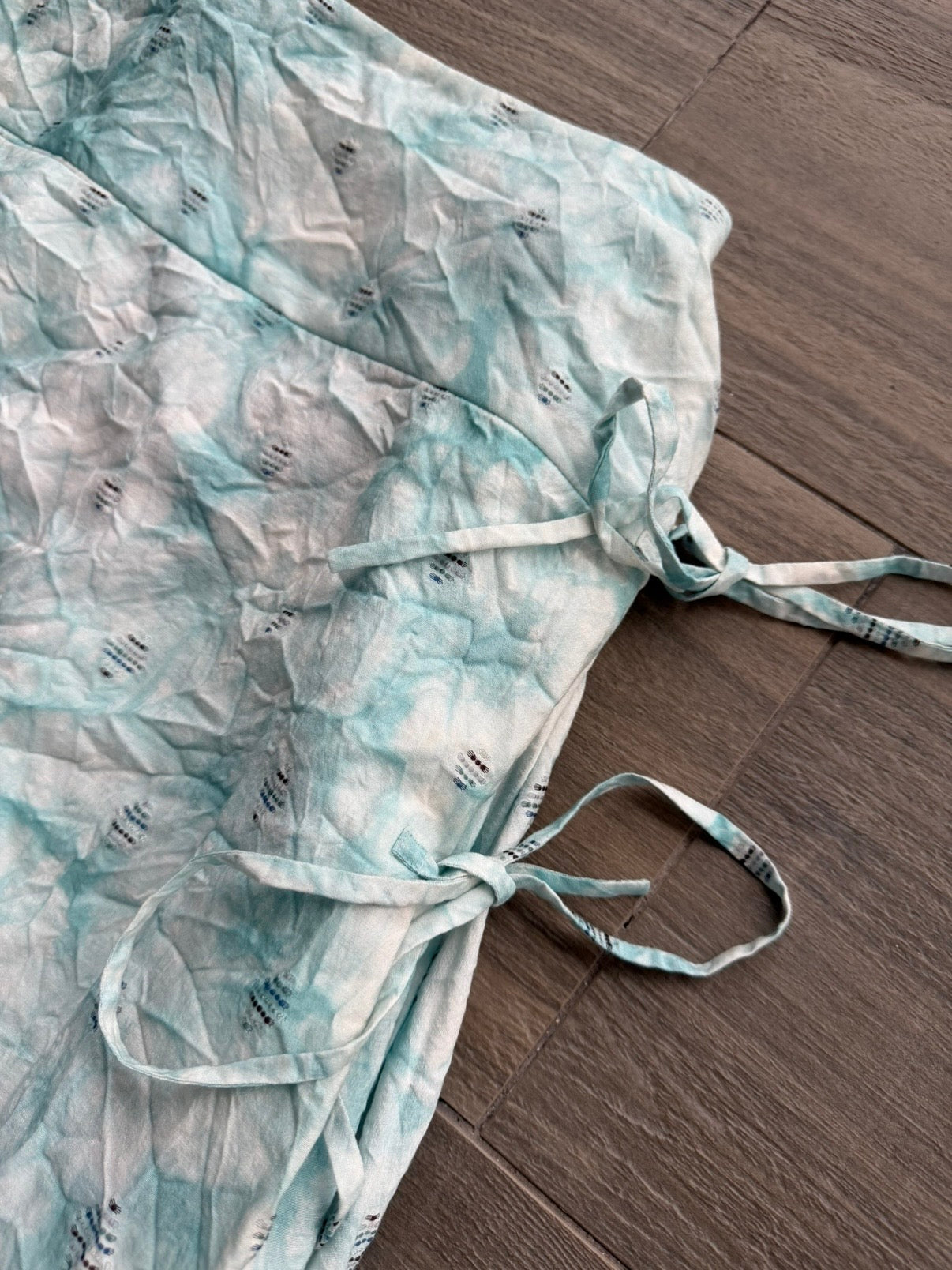ISSEY MIYAKE HAAT S/S 2006 SHIBORI EMBROIDERY SKIRT