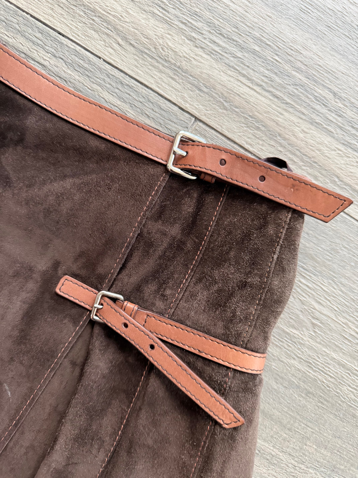 PRADA F/W 1999 SUEDE LEATHER SKIRT
