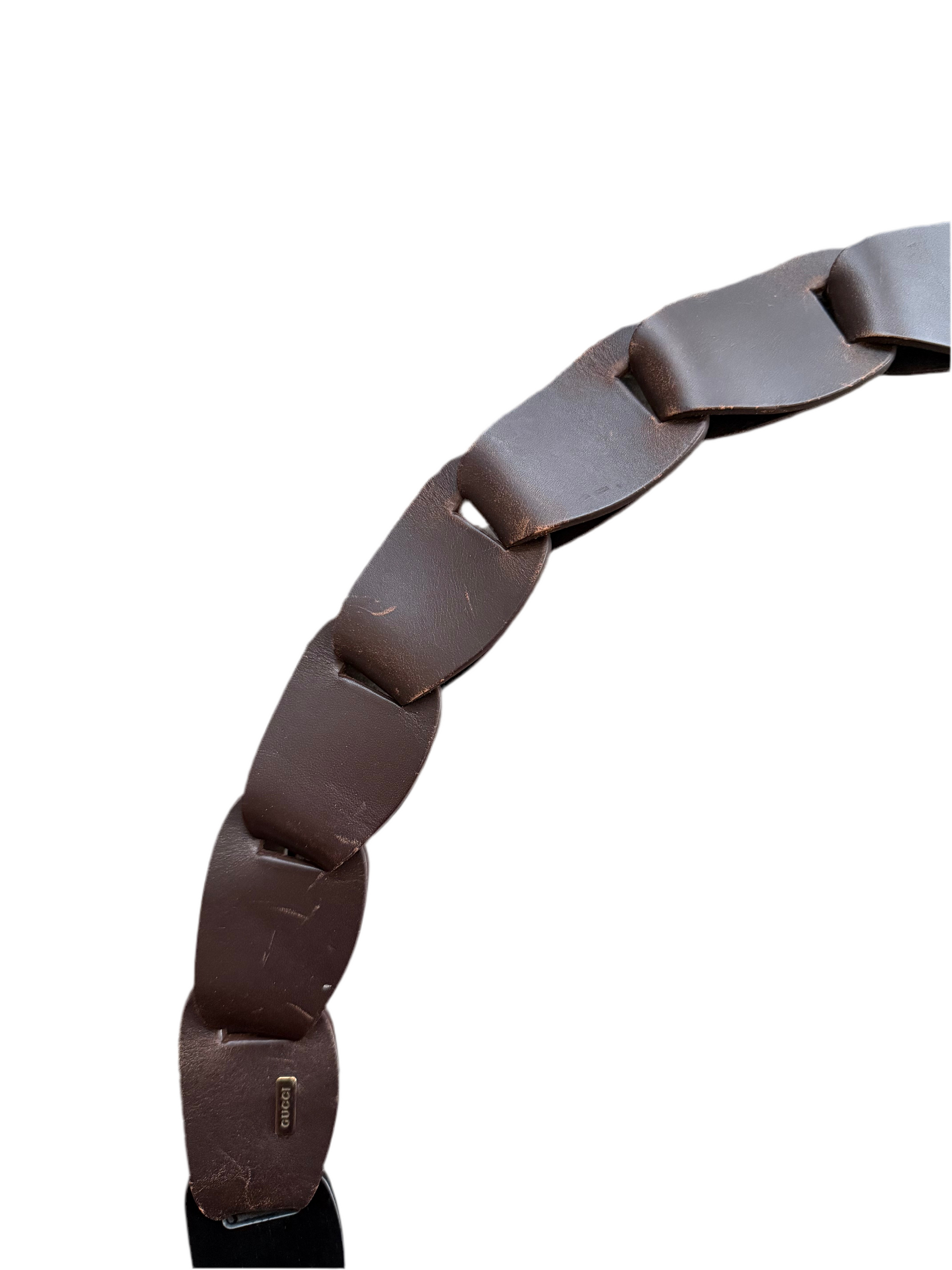 GUCCI BY TOM FORD S/S 1997 LEATHER BELT