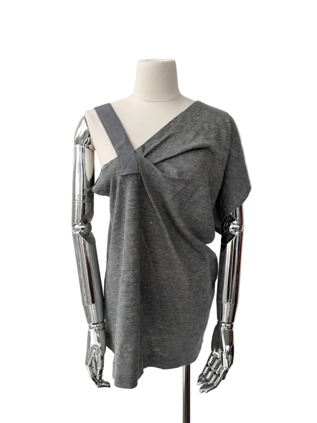ISSEY MIYAKE 80s OFF SHOULDER STRAP TOP