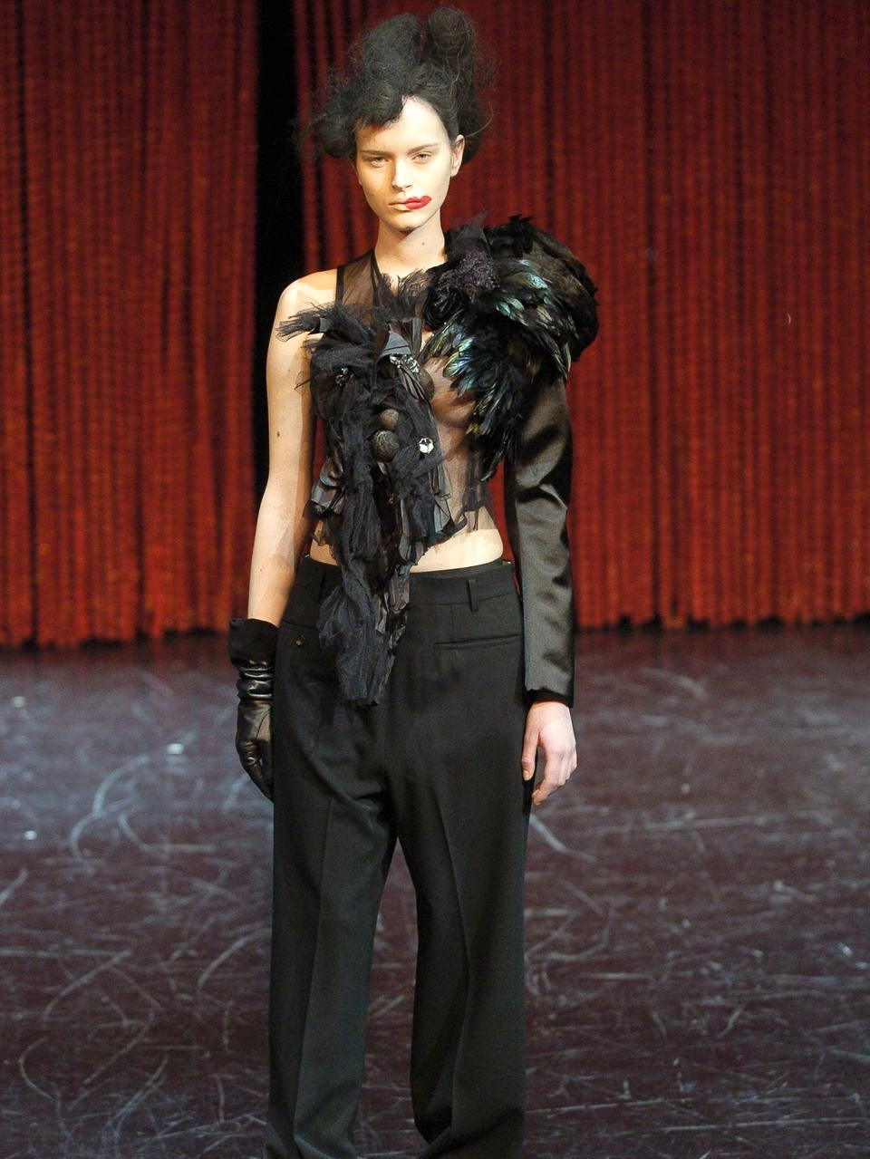 COMME DES GARCONS F/W 2004 JEWEL MESH TOP
