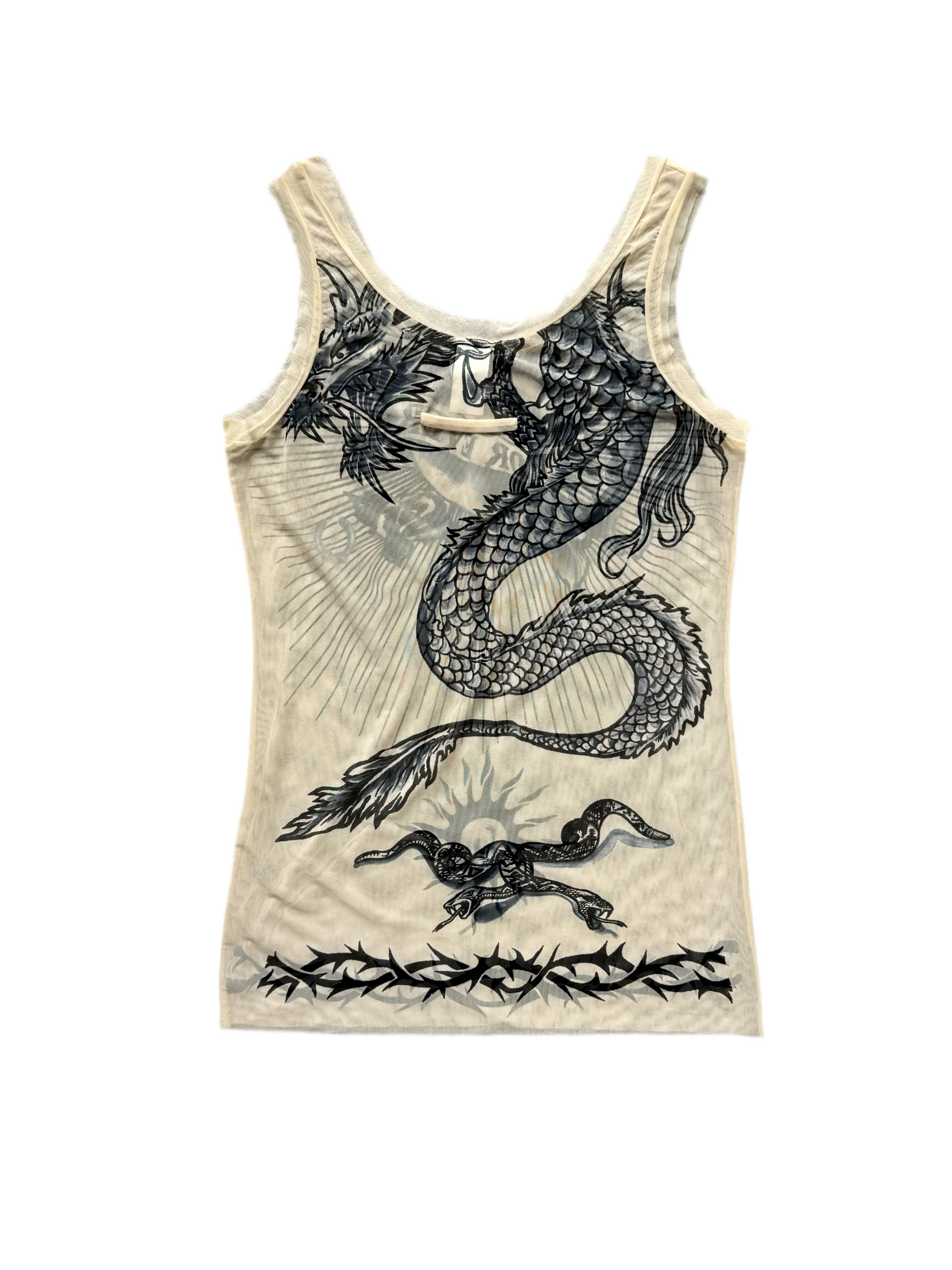 JEAN PAUL GAULTIER S/S 1996 SAFE SEX MESH TOP