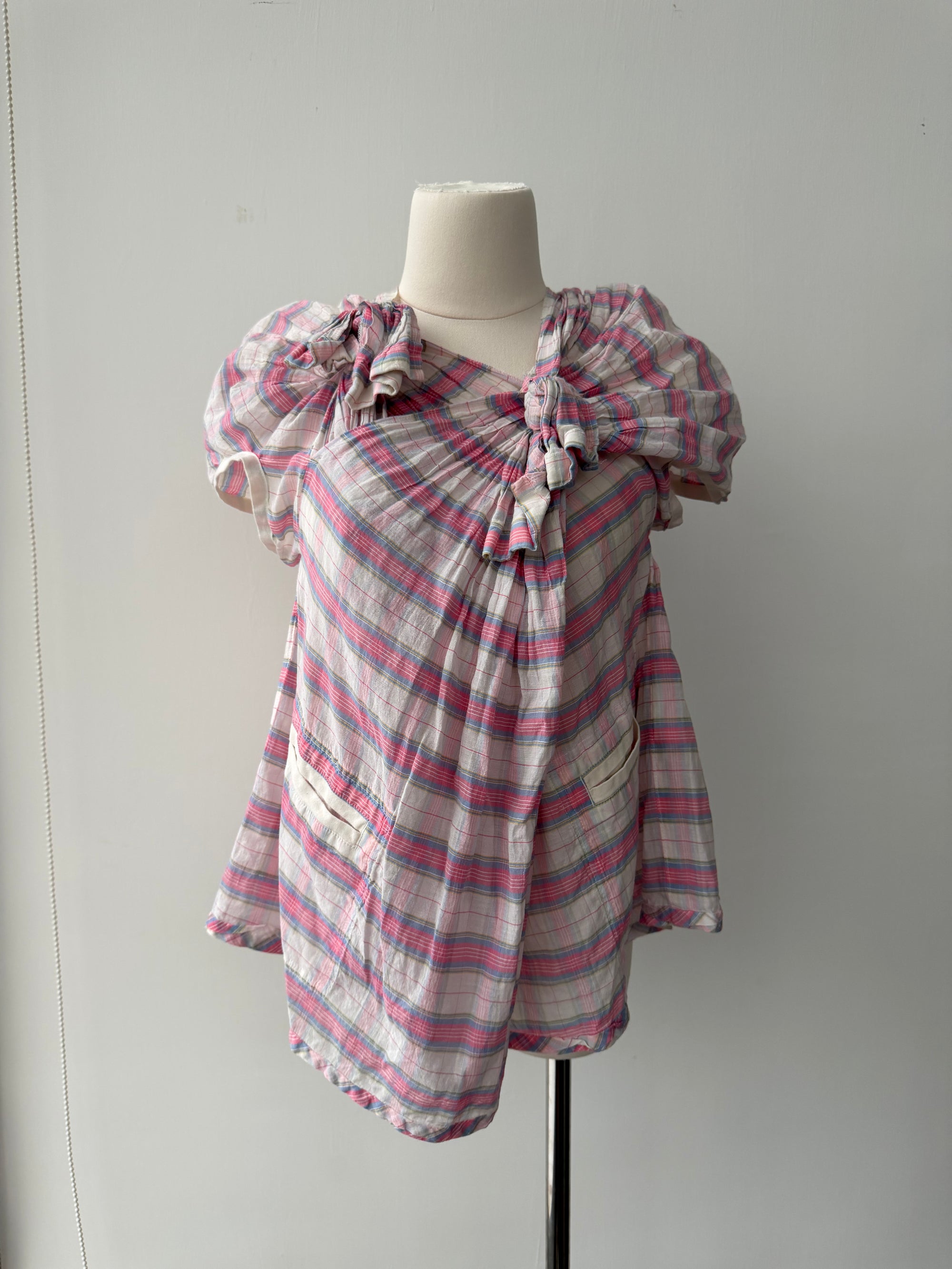 TRICOT CDG S/S 2017 PINK KNOT BLOUSE