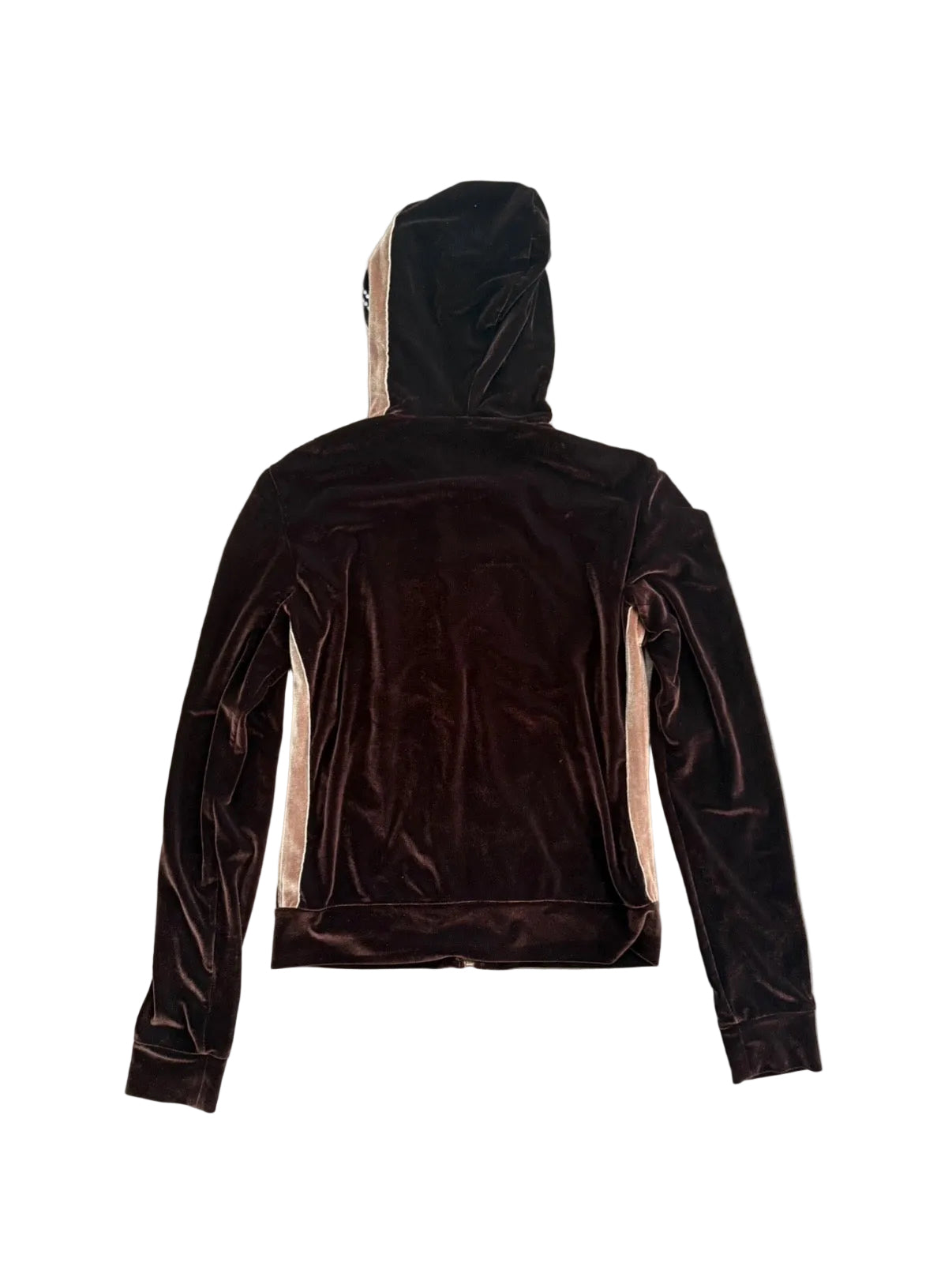 DOLCE AND GABBANA 00s VELVET RHINSTONE HOODIE
