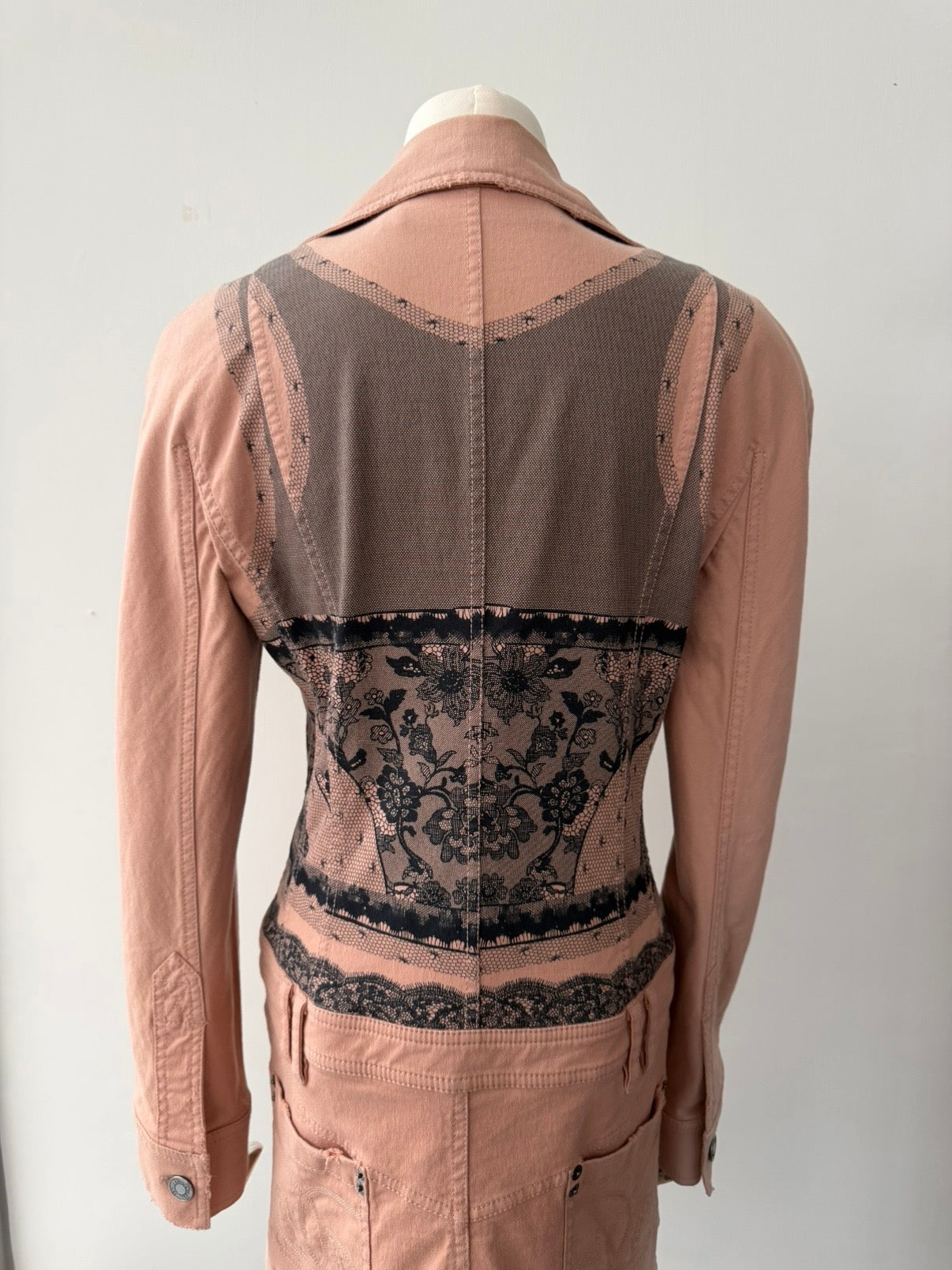 DIOR BY GALLIANO S/S 2006 LACE DENIM JACKET