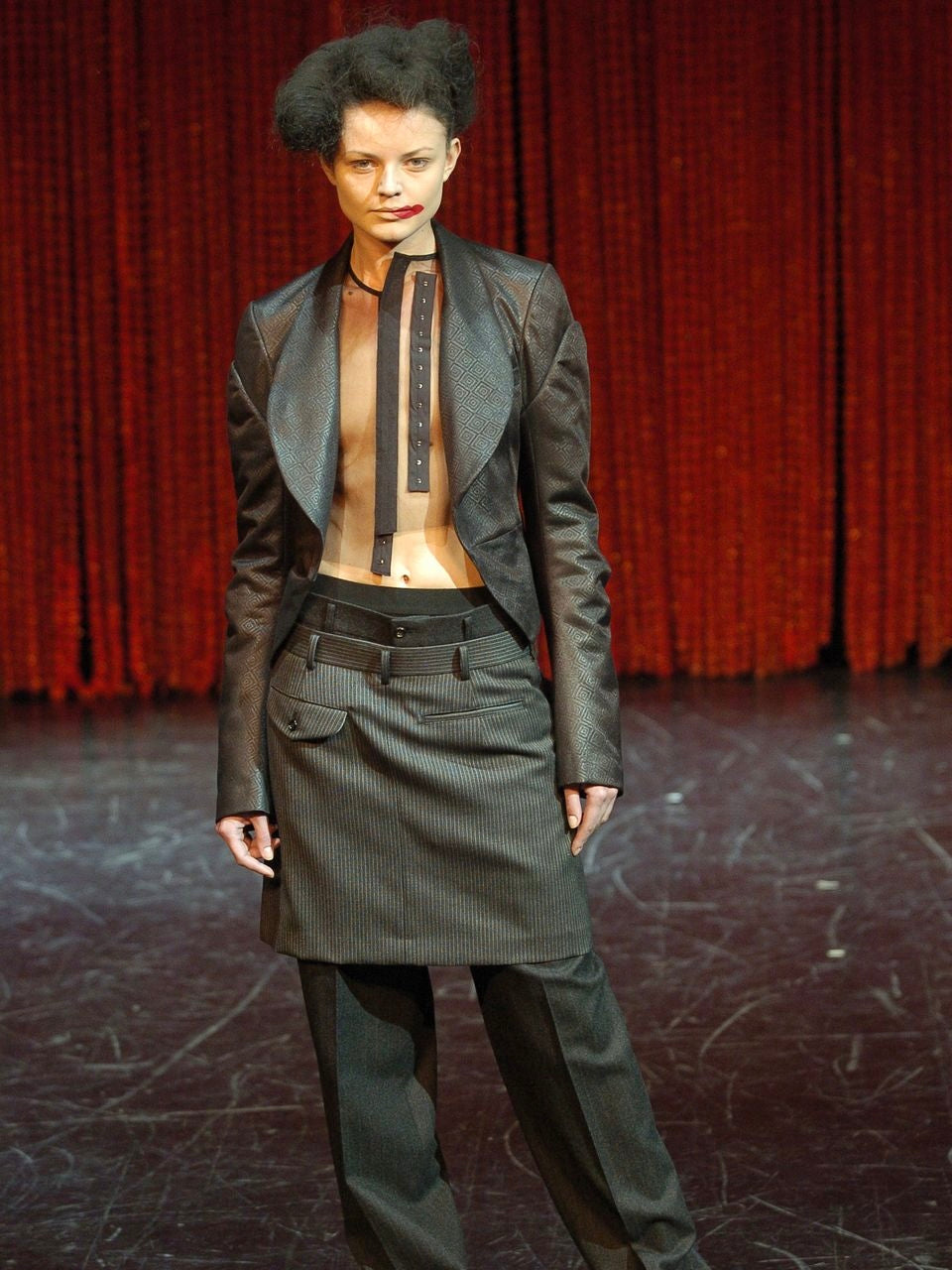 COMME DES GARCONS F/W 2004 JEWEL MESH TOP
