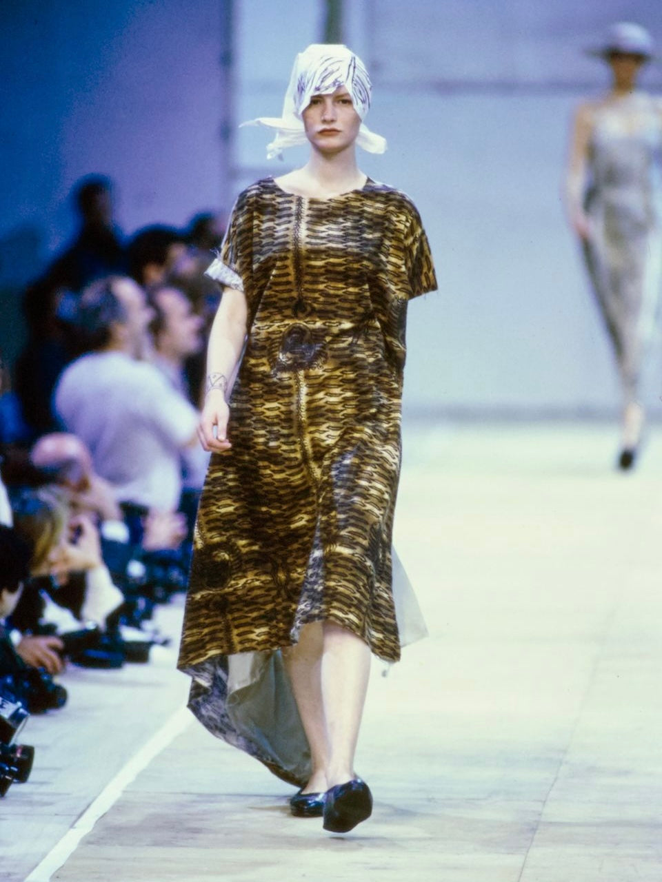 COMME DES GARCONS S/S 1992 TIBETAN TIGER ZIP SKIRT