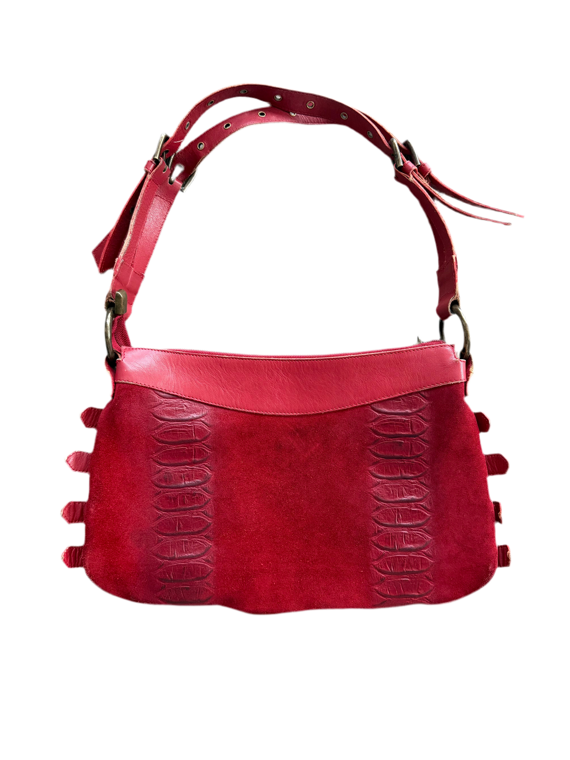 DOLCE AND GABBANA F/W 2005 BUCKLE LEATHER BAG