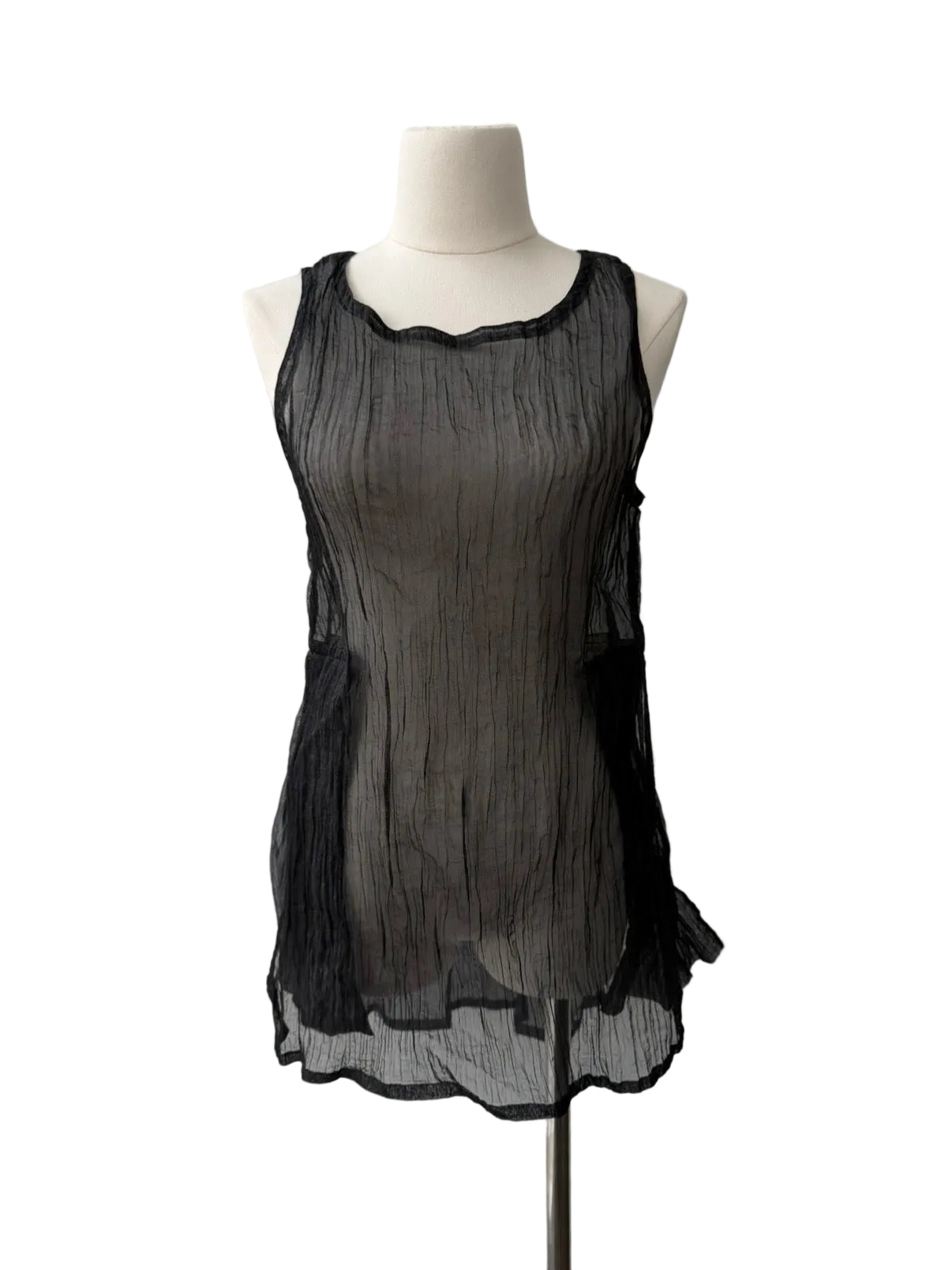 ISSEY MIYAKE SPORT 80s CRINKLED NYLON TOP