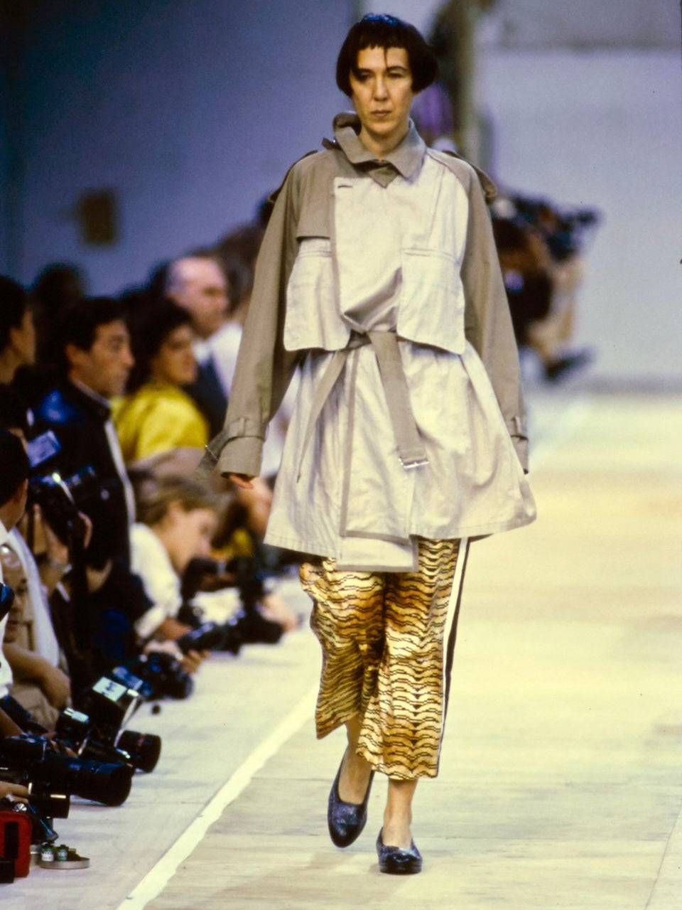 COMME DES GARCONS S/S 1992 TIBETAN TIGER ZIP SKIRT