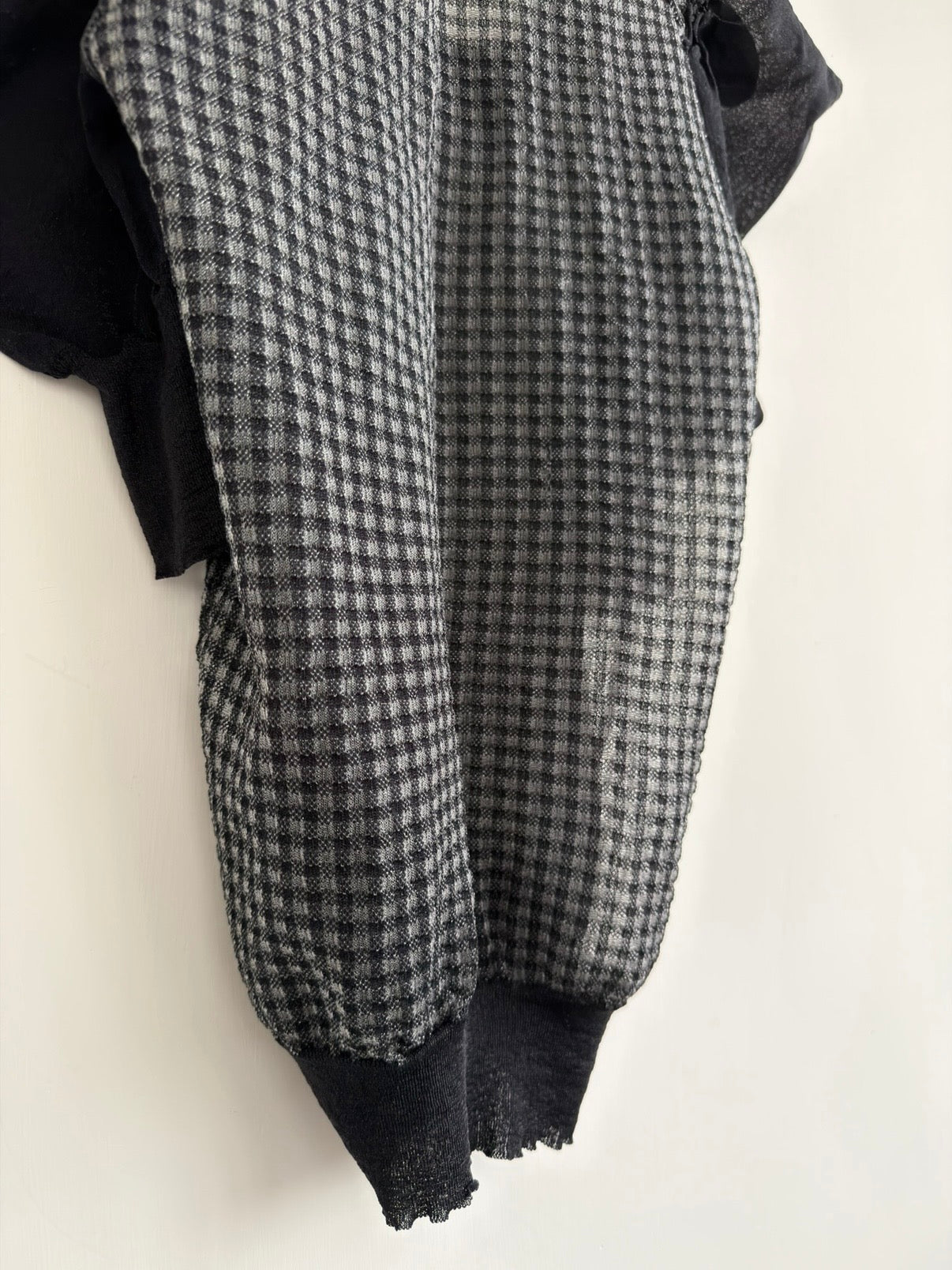 JUNYA WATANABE 00s GINGHAM PUFF SLEEVE TOP