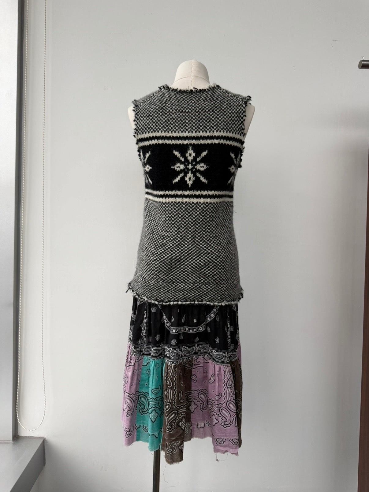 JUNYA WATANABE MAN F/W 2003 ALPINE BANDANA KNIT DRESS
