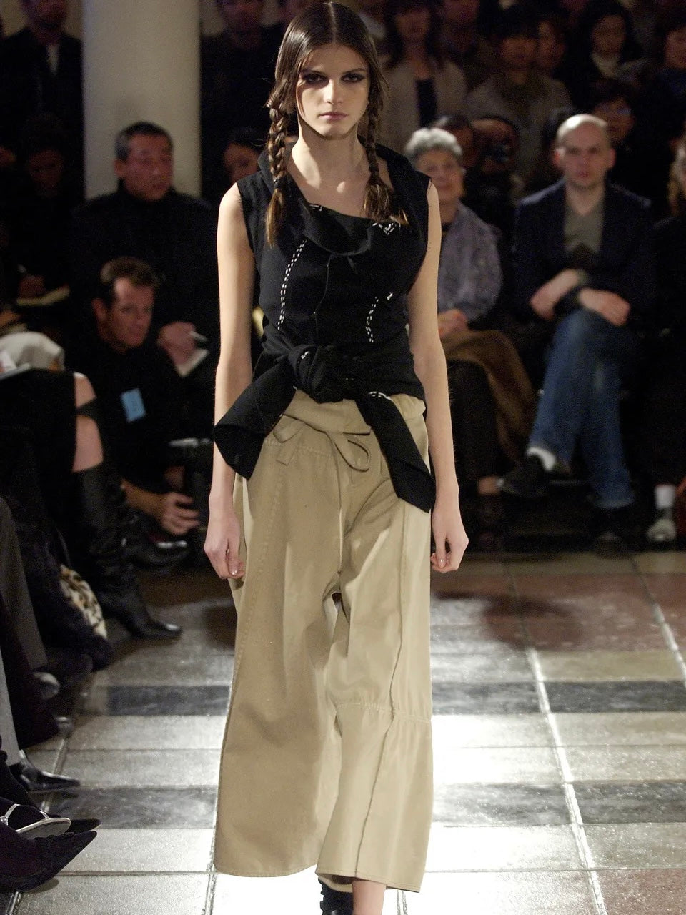 COMME DES GARCONS FALL 2003 DRAPED STITCH TOP
