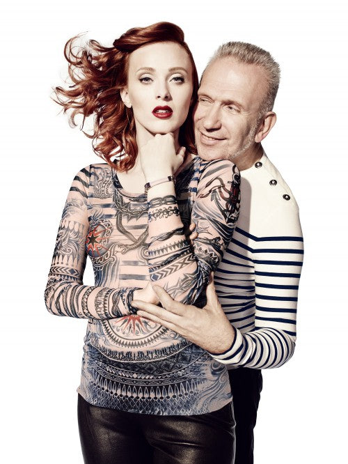 JEAN PAUL GAULTIER x LINDEX F/W 2014 TATTOO MESH TOP
