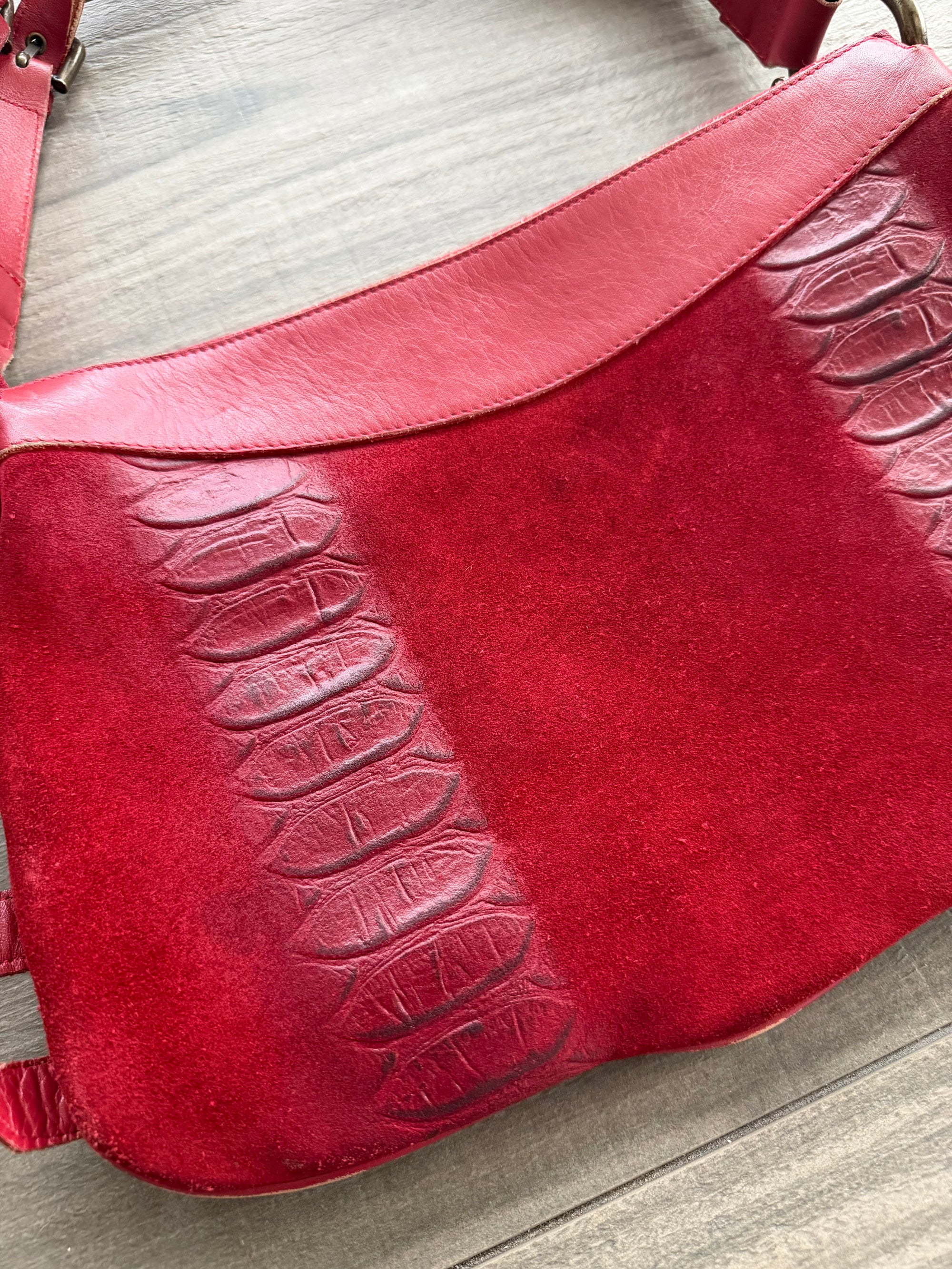 DOLCE AND GABBANA F/W 2005 BUCKLE LEATHER BAG