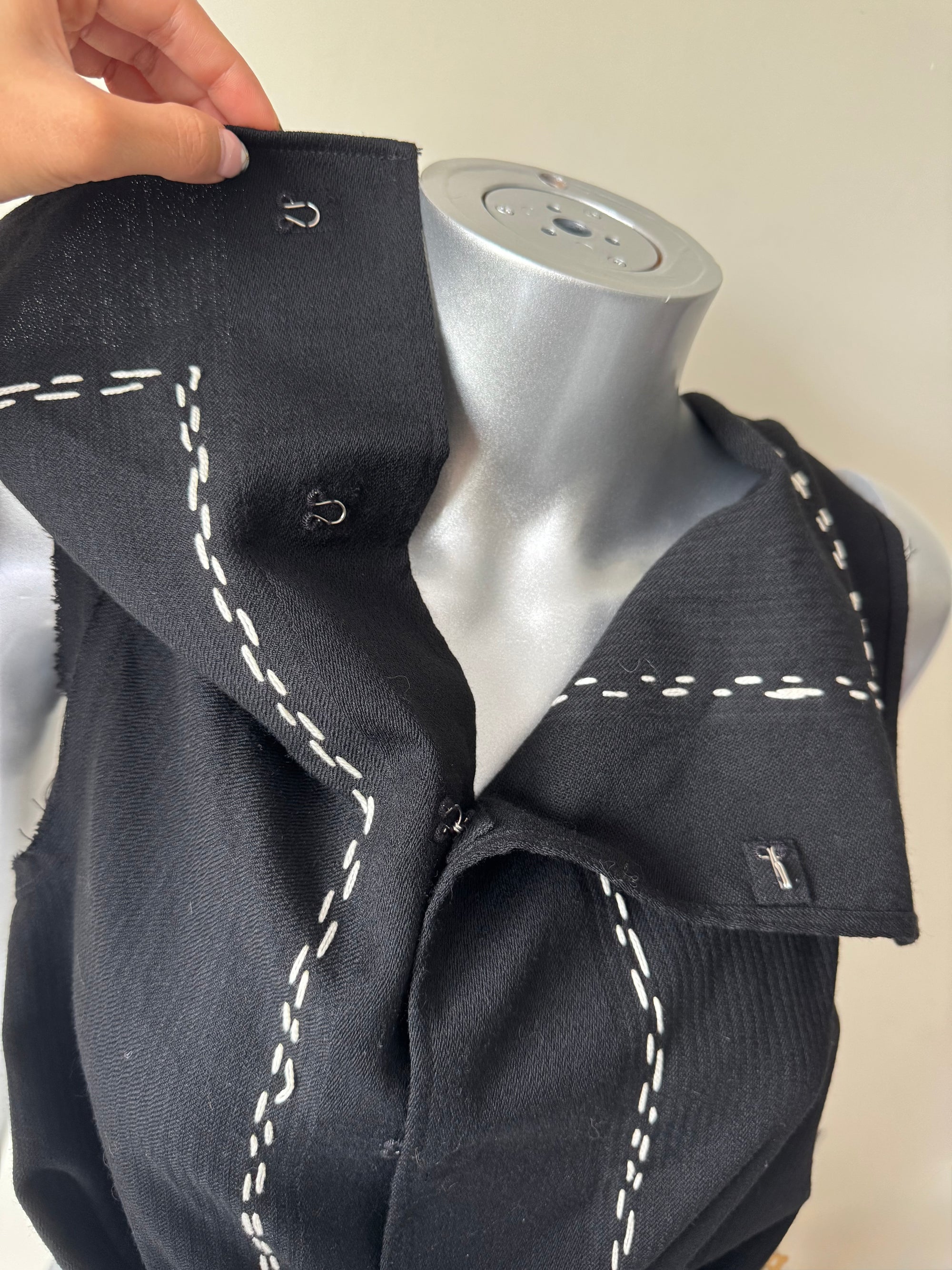 COMME DES GARCONS FALL 2003 DRAPED STITCH TOP