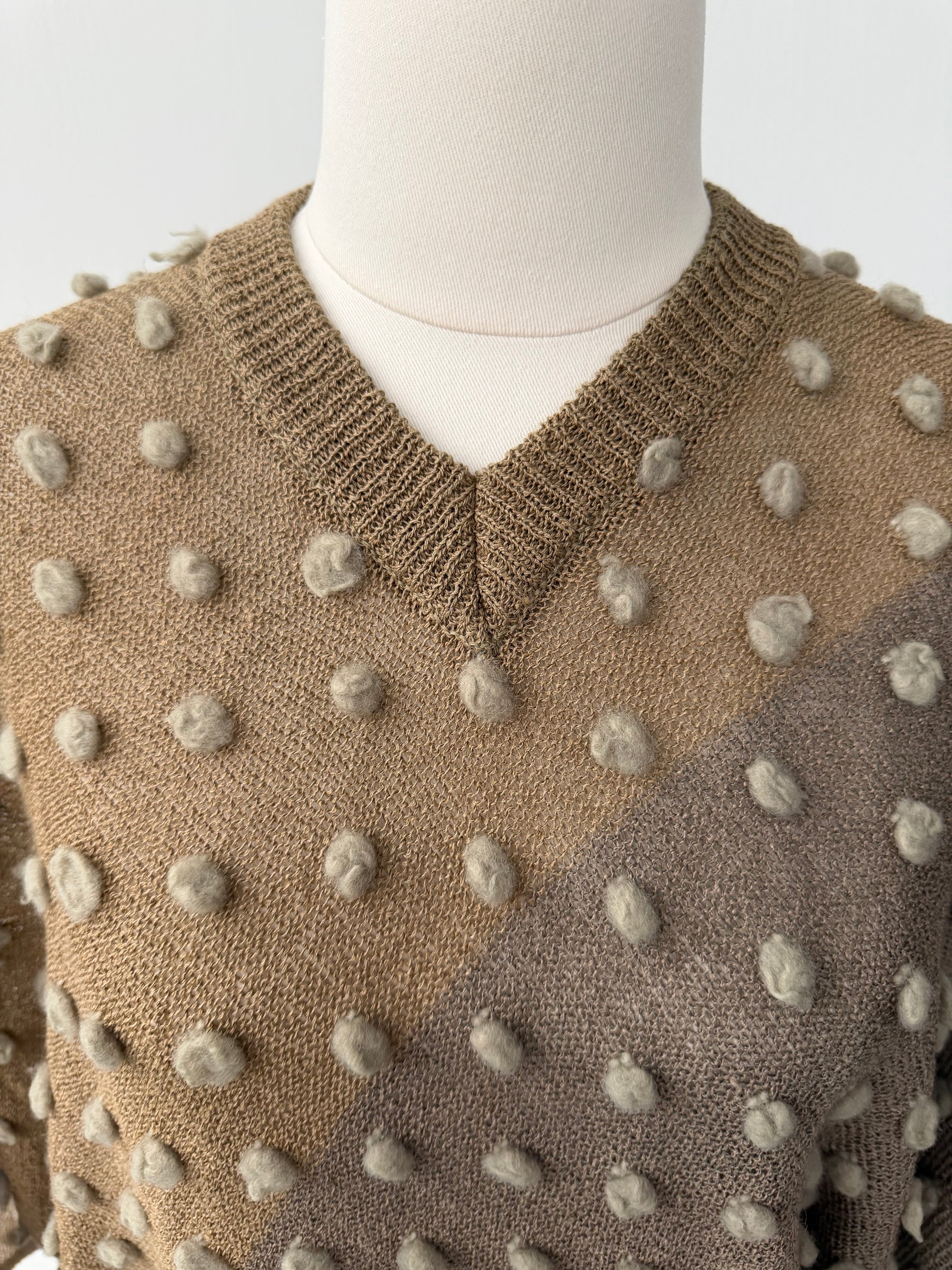 ISSEY MIYAKE 70s BATWING BOBBLES SWEATER