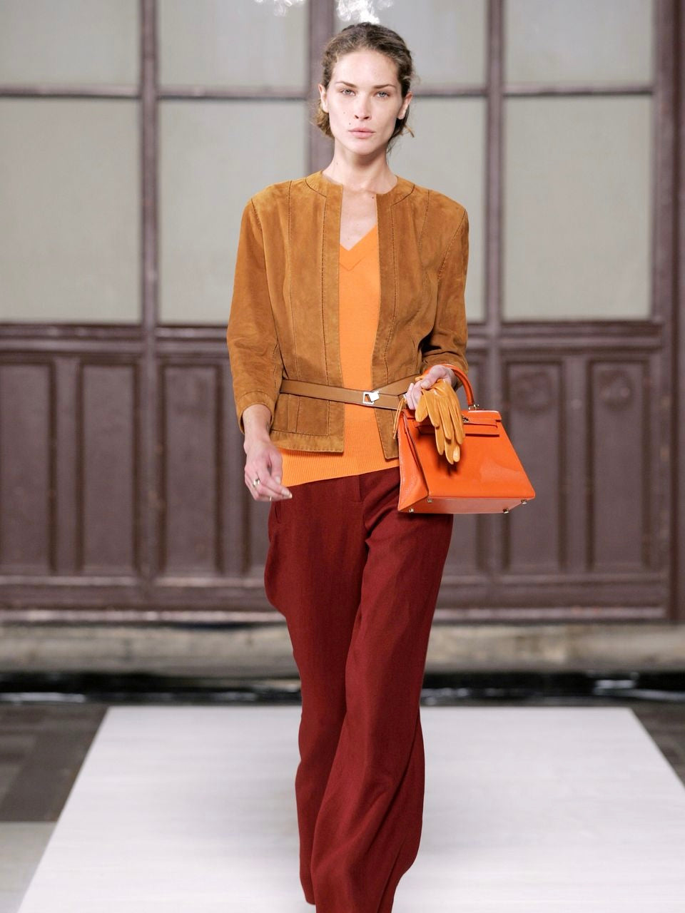 HERMES BY JEAN PAUL GAULTIER S/S 2006 SUEDE LAMBSKIN PANTS