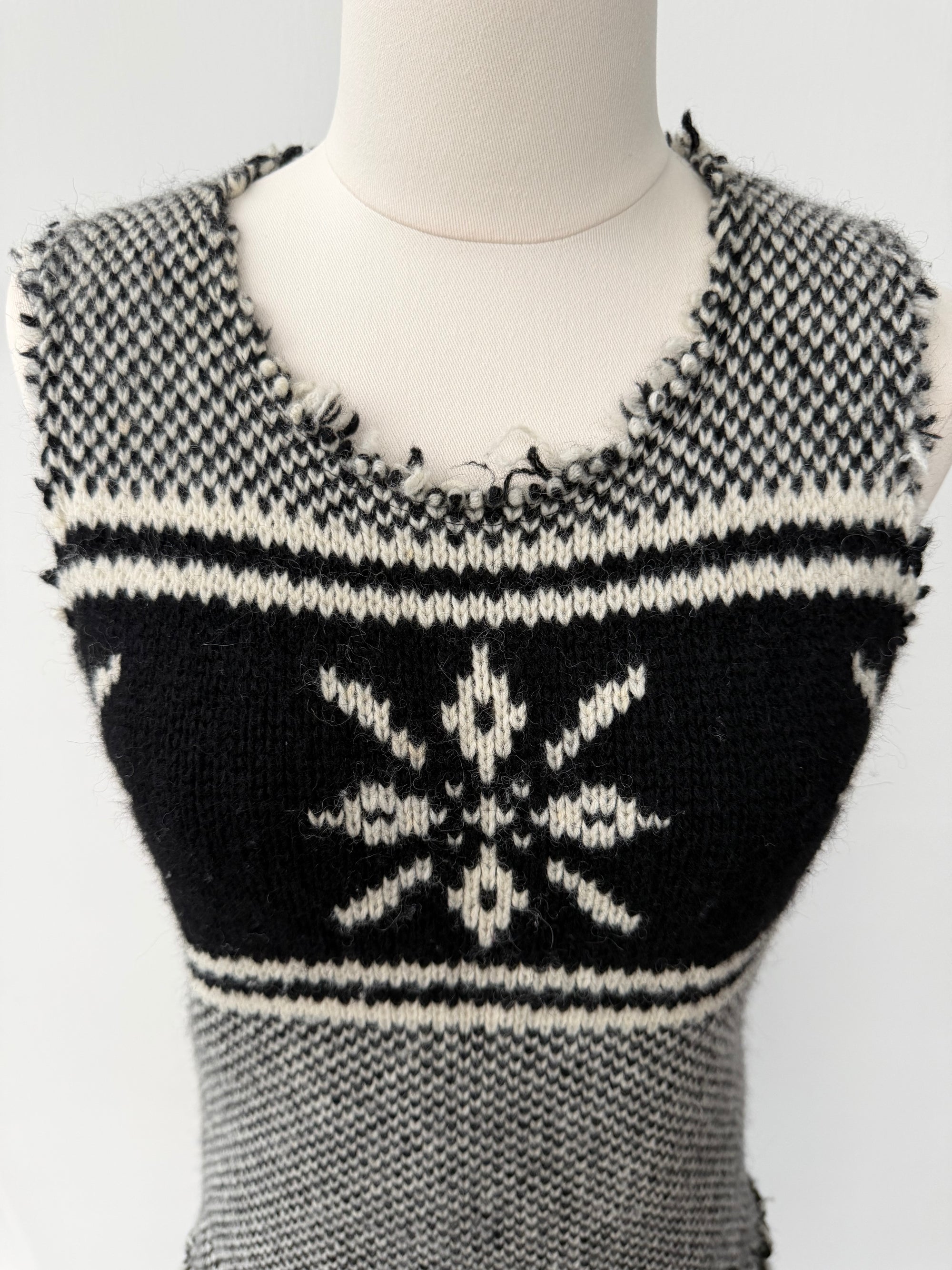 JUNYA WATANABE MAN F/W 2003 ALPINE BANDANA KNIT DRESS