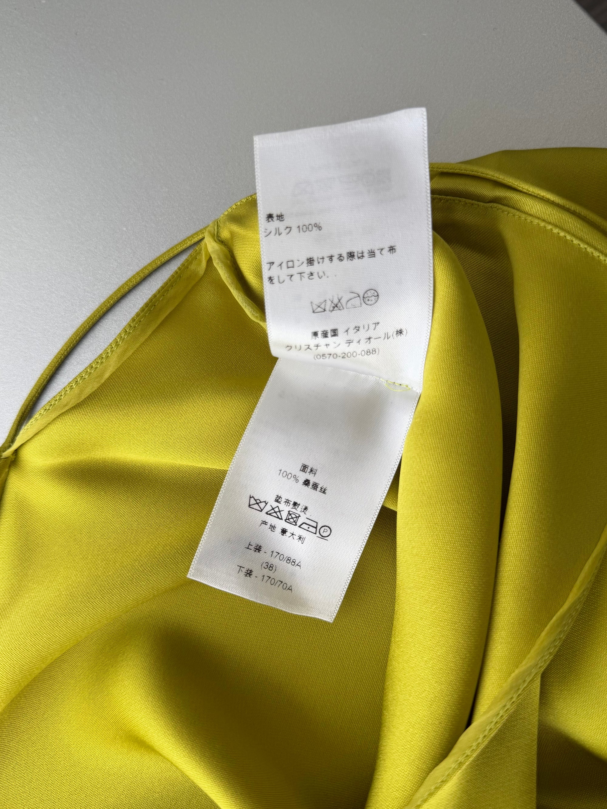 DIOR BY GALLIANO F/W 2003 SILK CAMI TOP