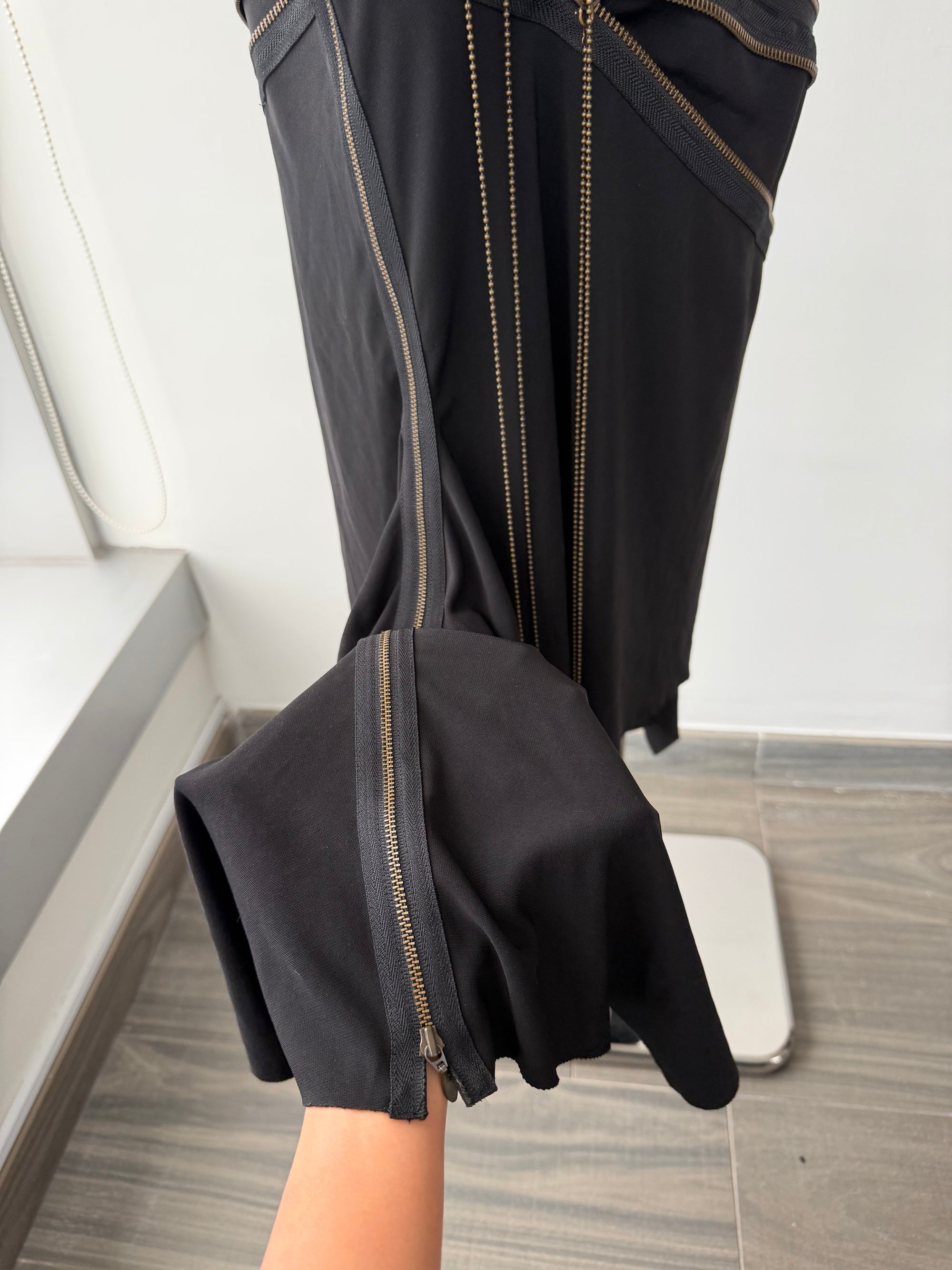JEAN PAUL GAULTIER S/S 1995 ZIPPER ASYMMETRICAL DRESS