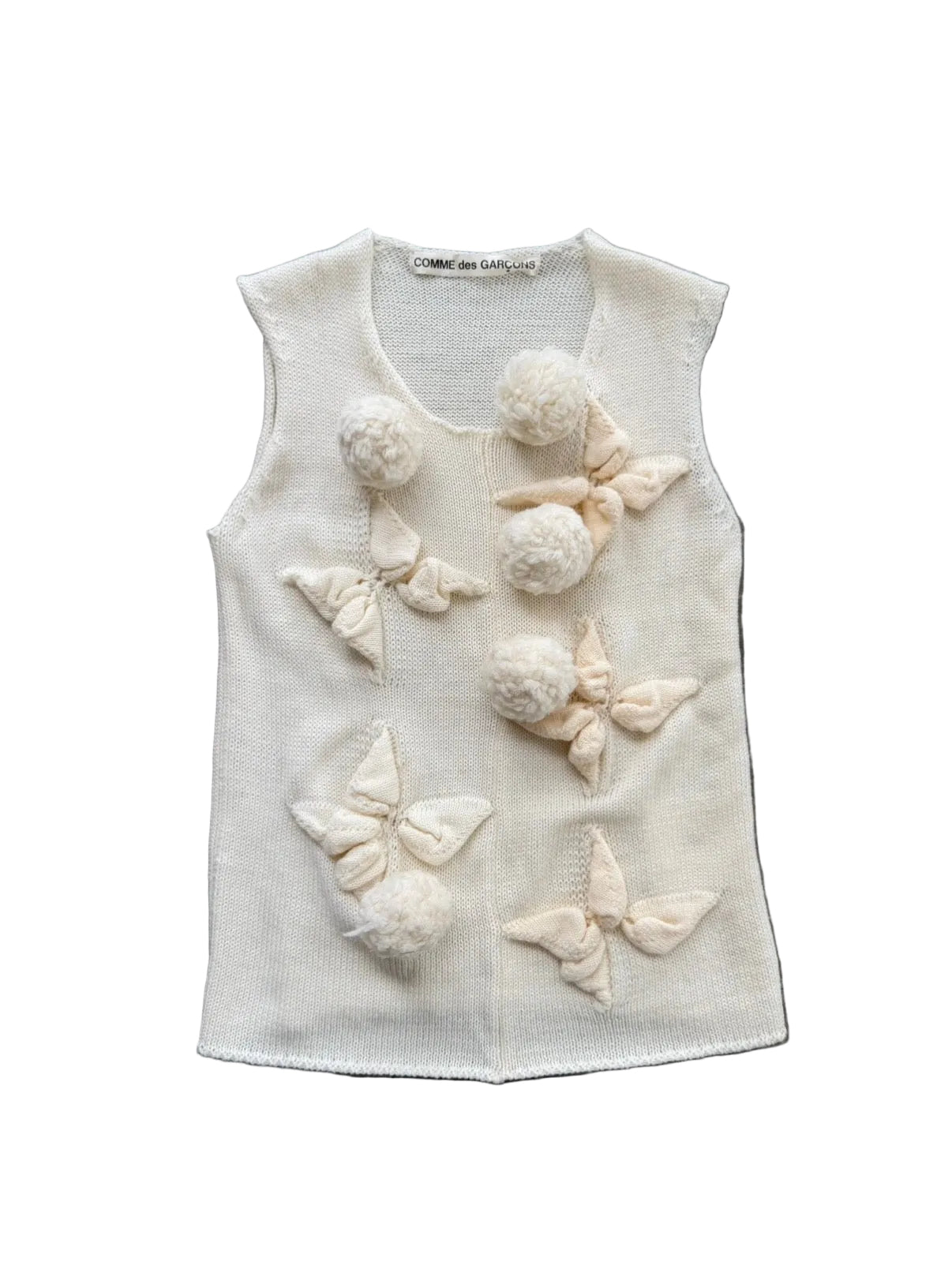 COMME DES GARCONS S/S 2002 POM POM KNIT TOP