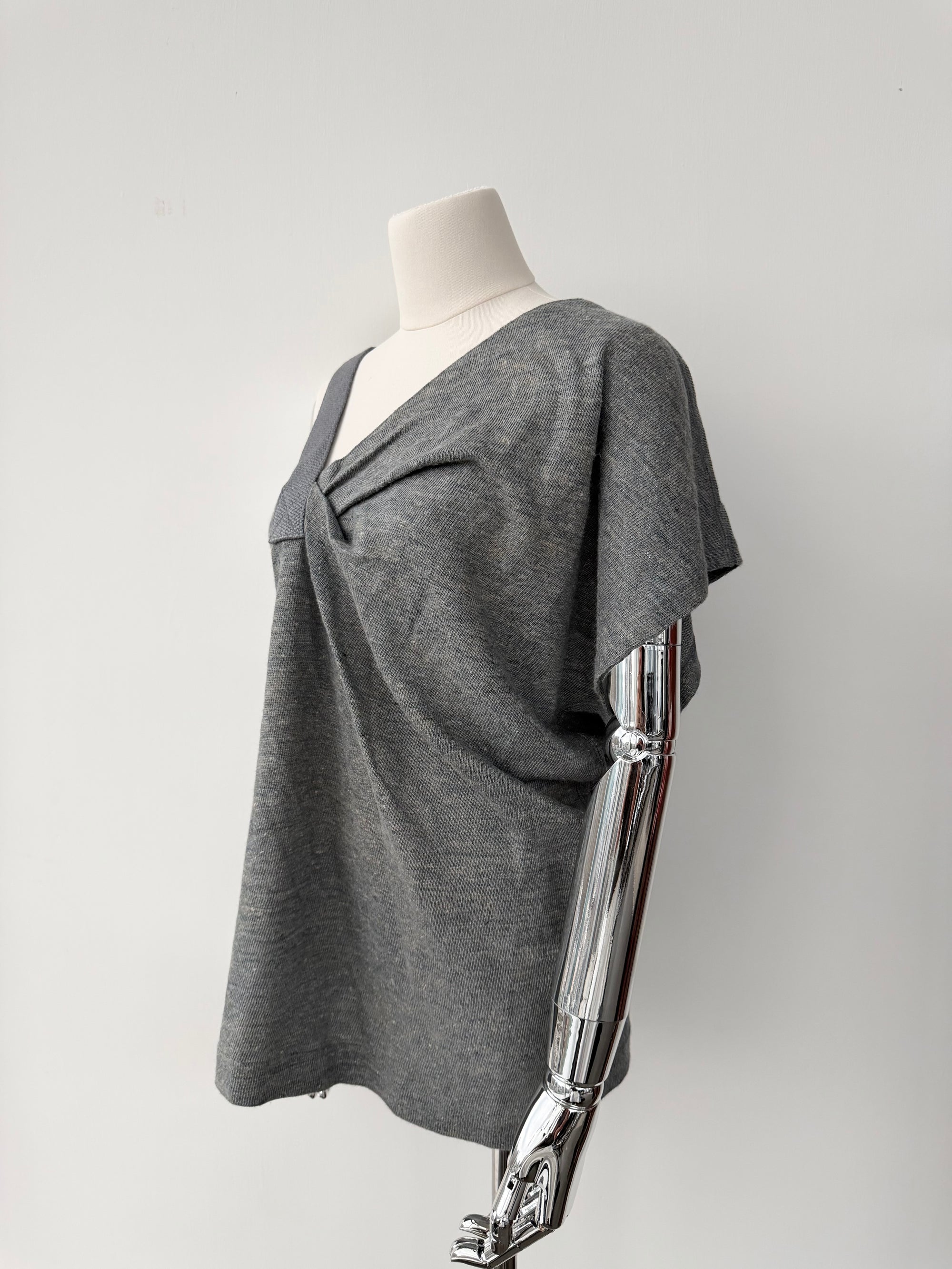 ISSEY MIYAKE 80s OFF SHOULDER STRAP TOP