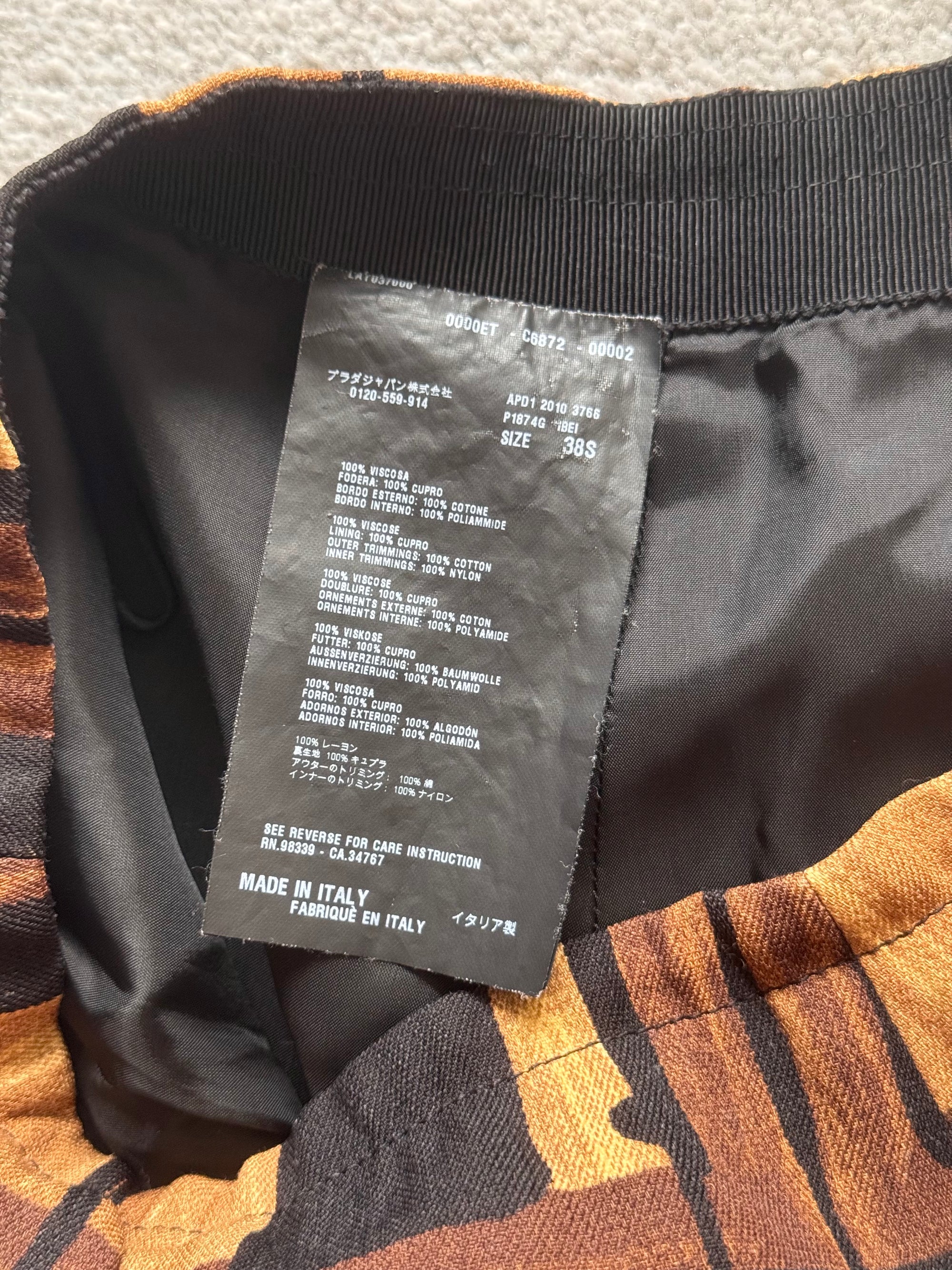PRADA F/W 2010 CHECKED SKIRT