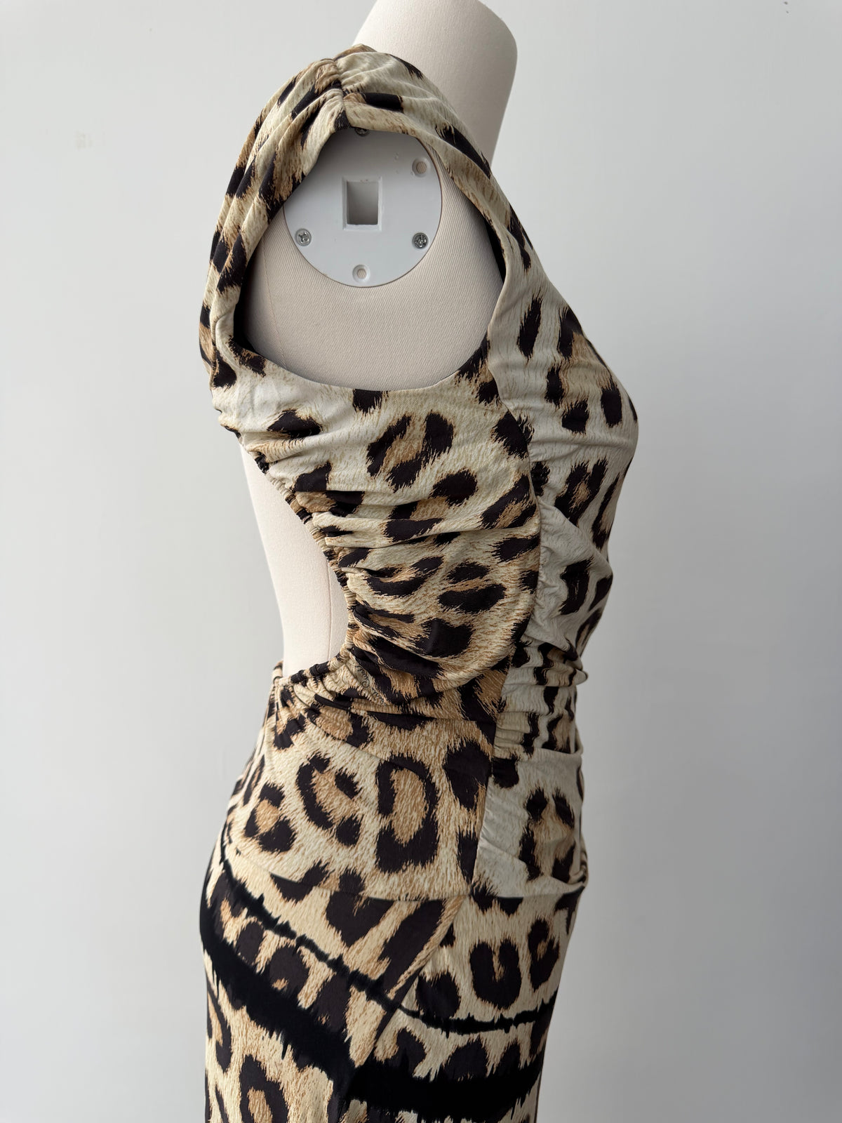 ROBERTO CAVALLI S/S 2012 LEOPARD MAXI DRESS